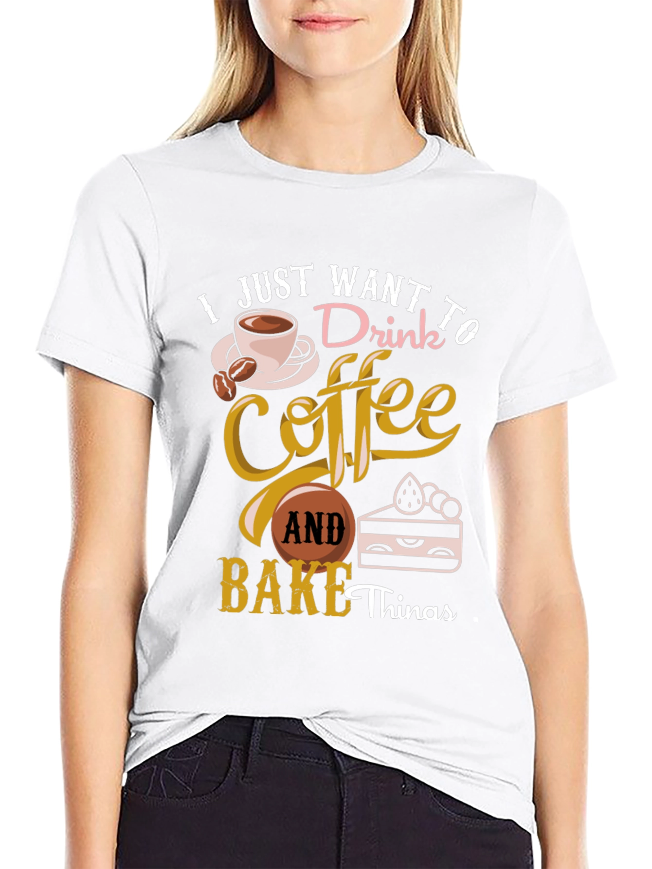 Black Coffee & Baking Lover T-Shirt view 9