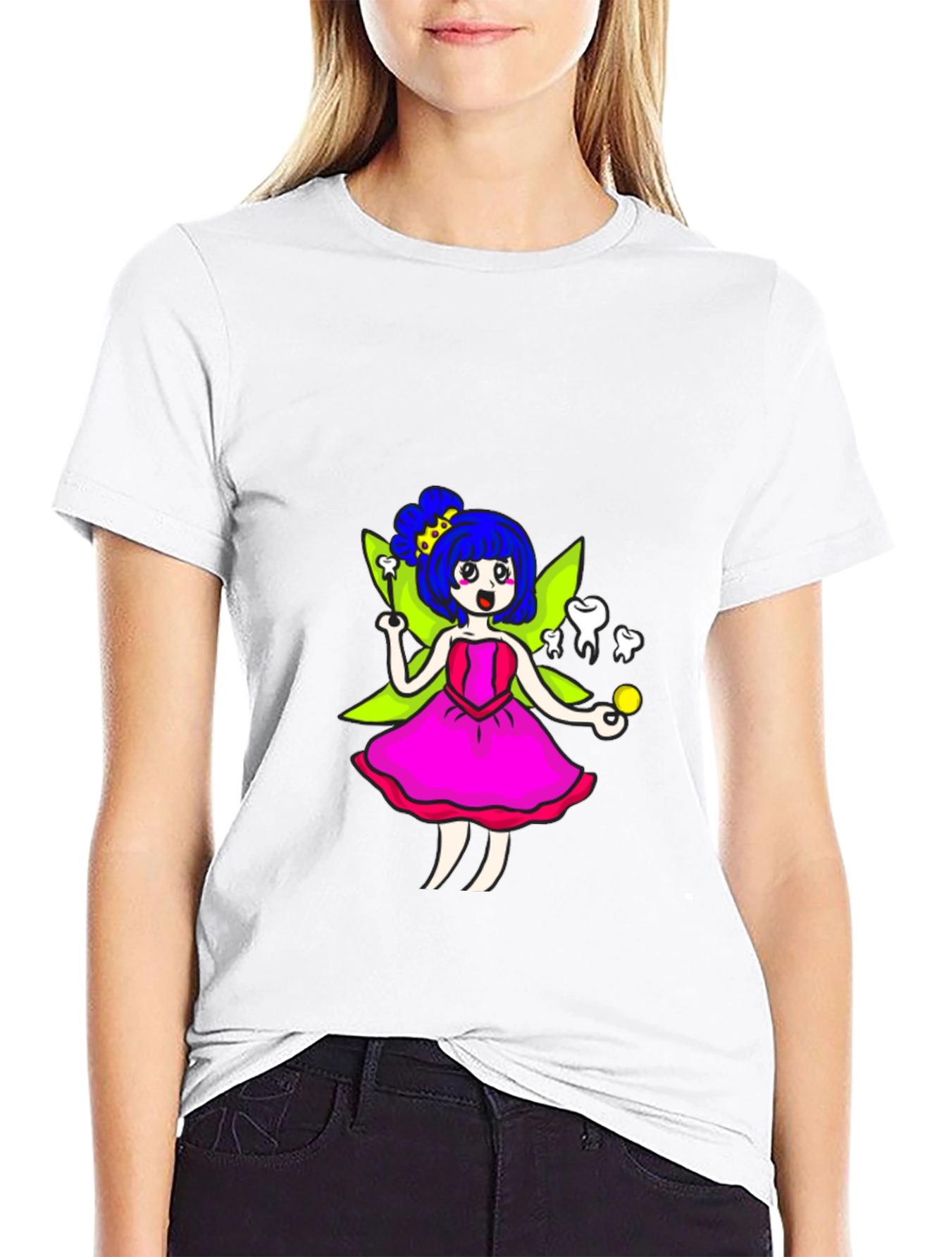 Tooth Fairy T-Shirt - Whimsical Cartoon Graphic Tee - 9