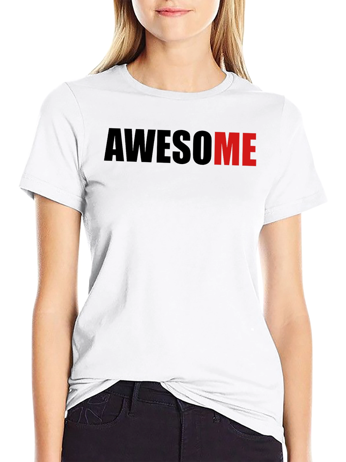 Black Awesome Graphic Tee - Black T-Shirt view 9
