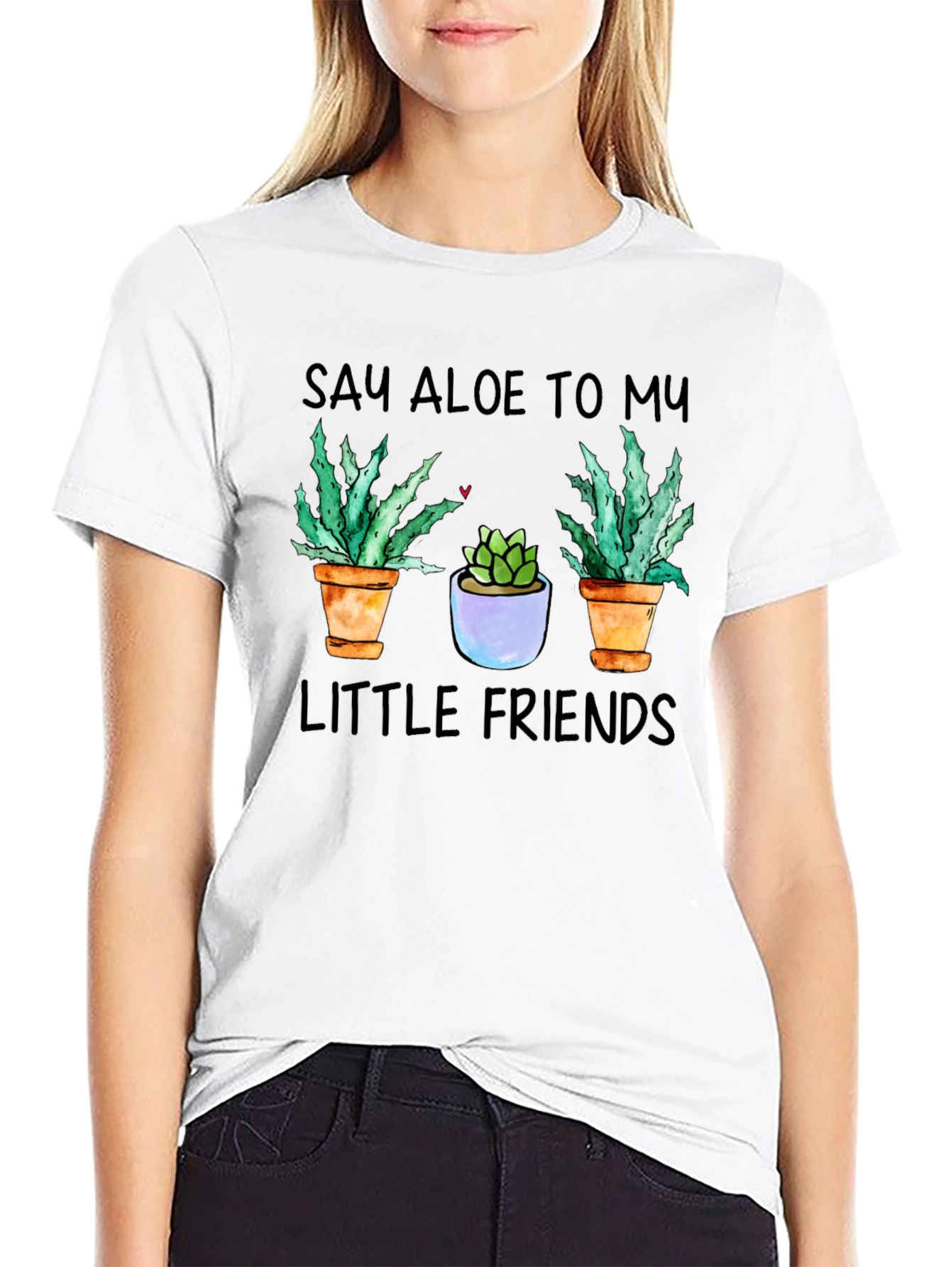 Black Say Aloe To My Little Friends Graphic Tee view 9