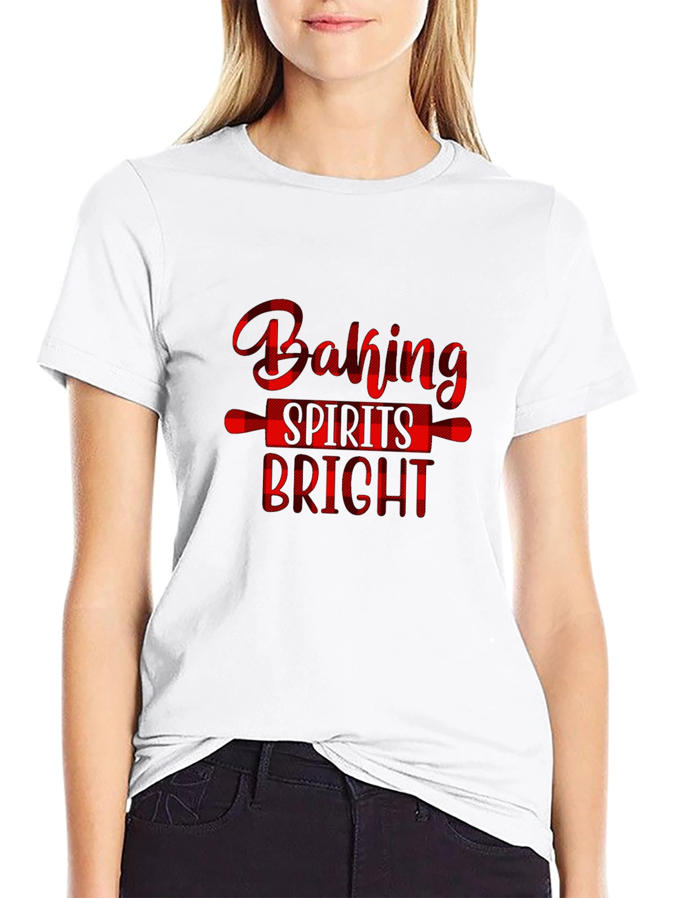 Black Baking Spirits Bright Christmas T-Shirt view 9