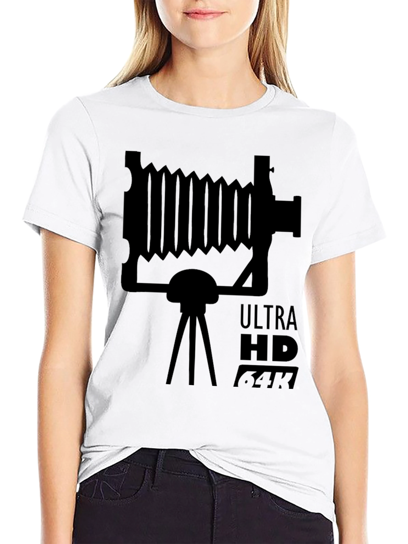 Black Vintage Camera Ultra HD T-Shirt view 9