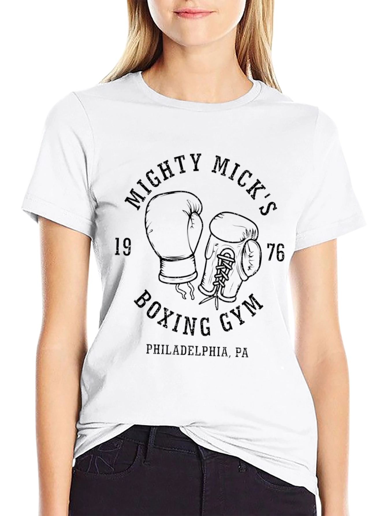 Black Mighty Mick's Boxing Gym T-Shirt view 9