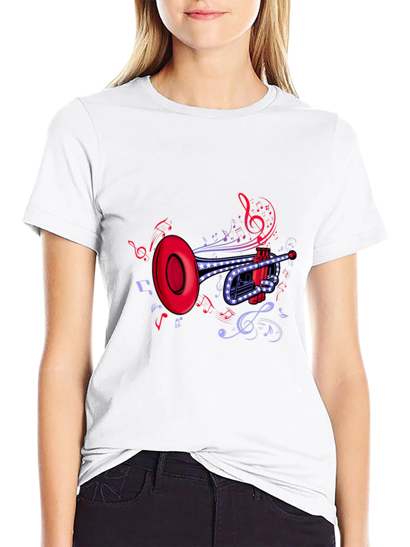 Musical Trumpet Graphic T-Shirt - 9