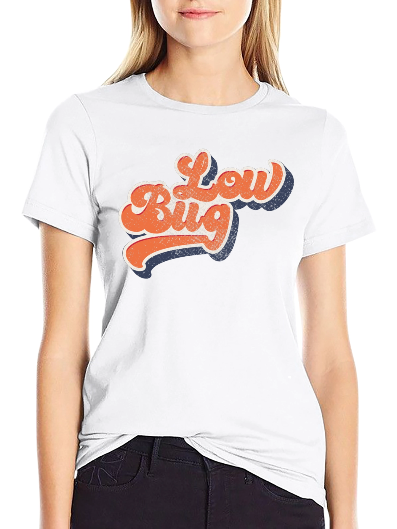 Black Retro "Low Bug" Graphic T-Shirt - Classic Style view 9