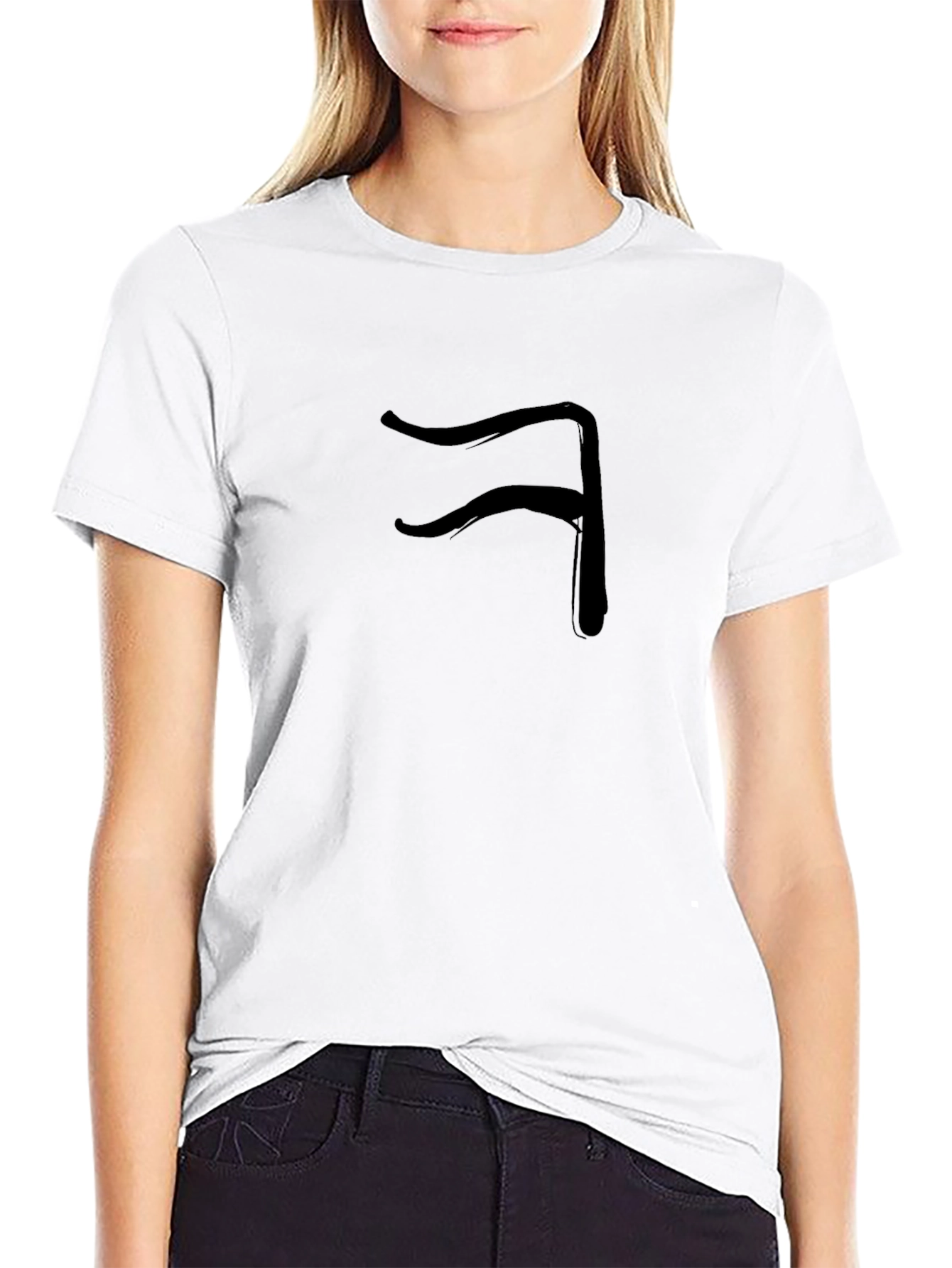 Black Minimalist Black T-Shirt with Unique Graphic Design view 9