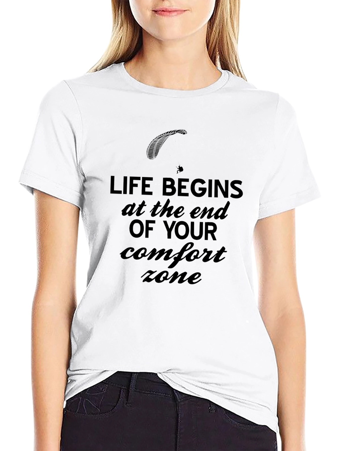 Black Life Begins at the End of Your Comfort Zone T-Shirt view 9