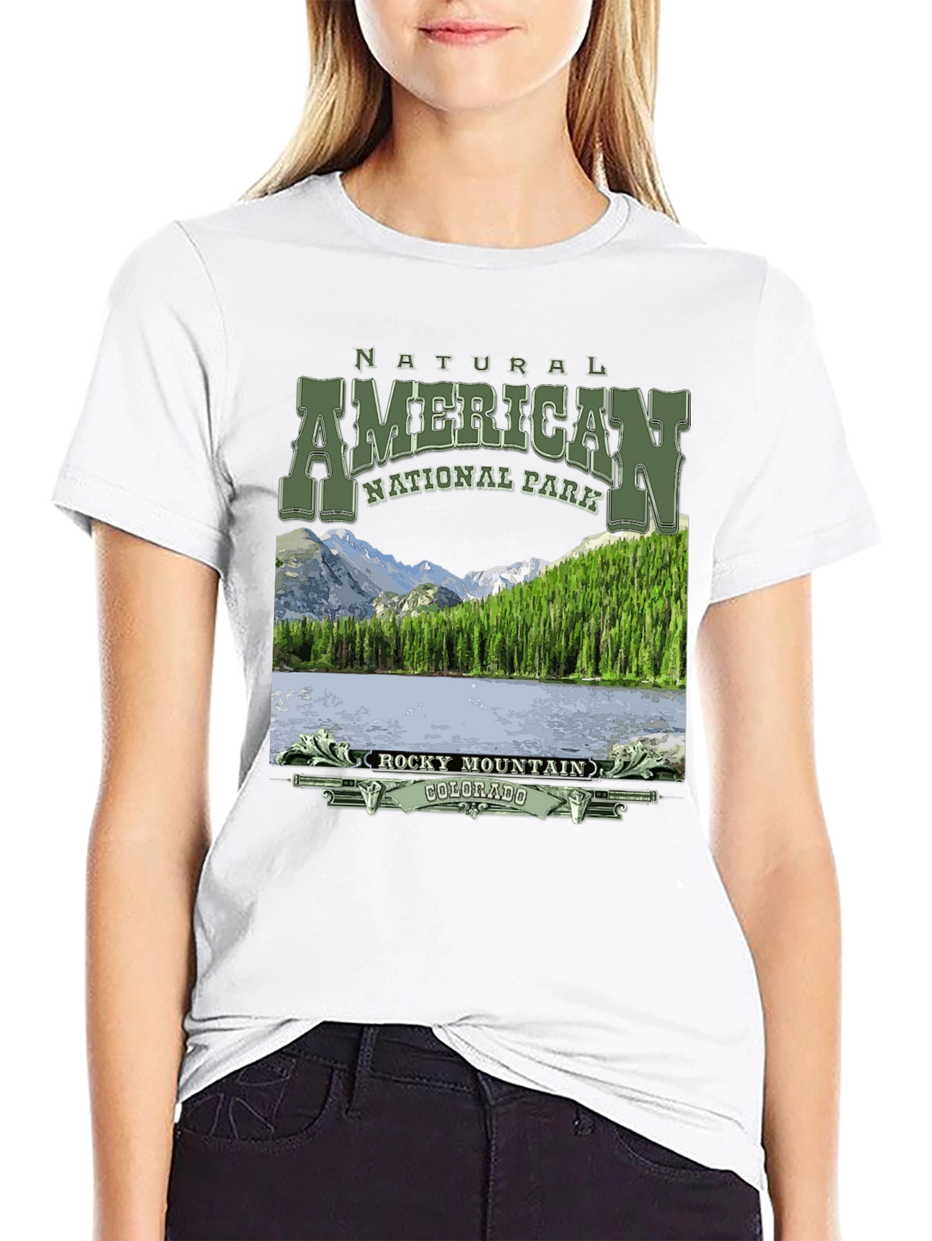 Black Rocky Mountain National Park T-Shirt view 9