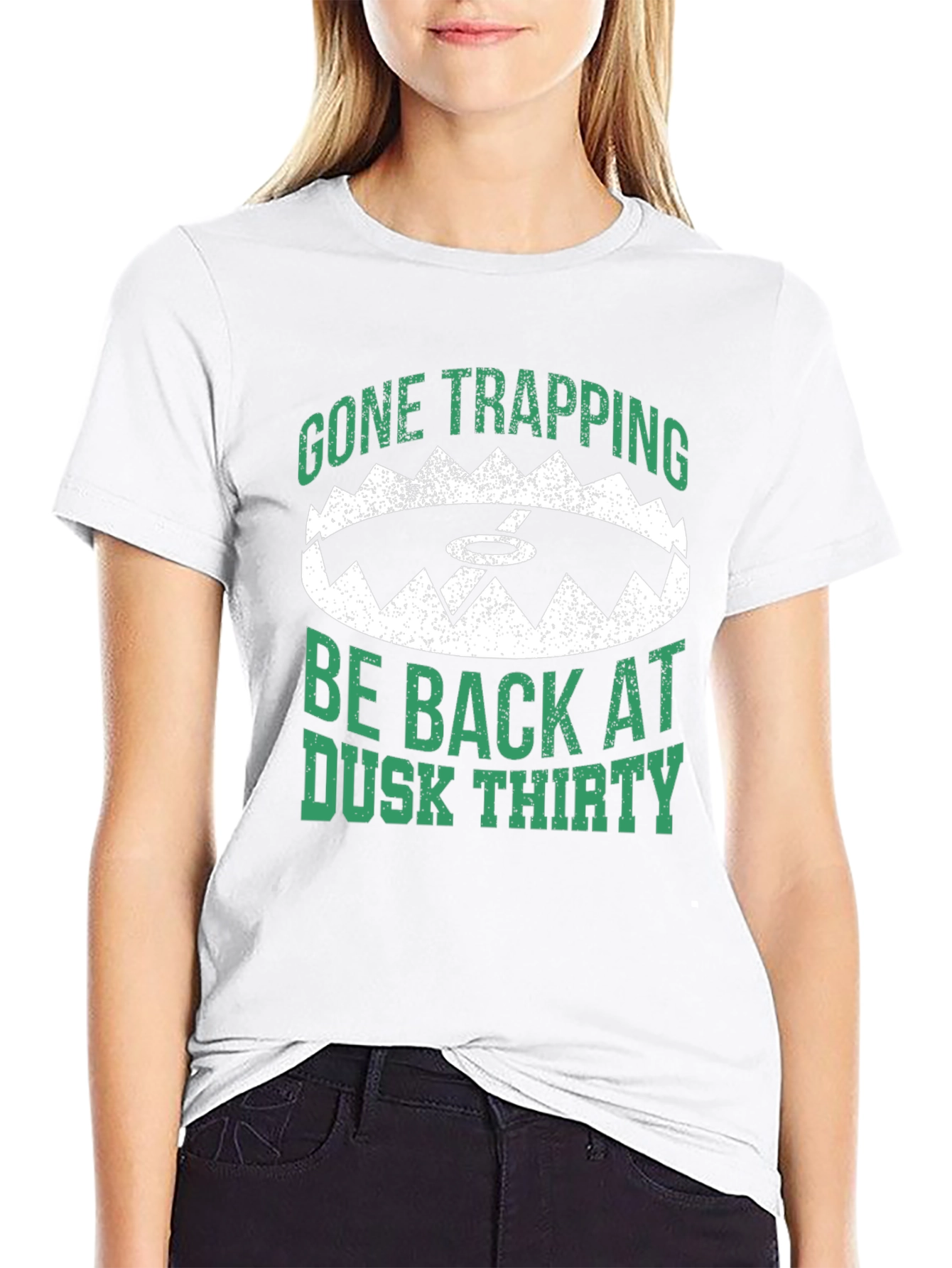 Black Gone Trapping Graphic T-Shirt view 9