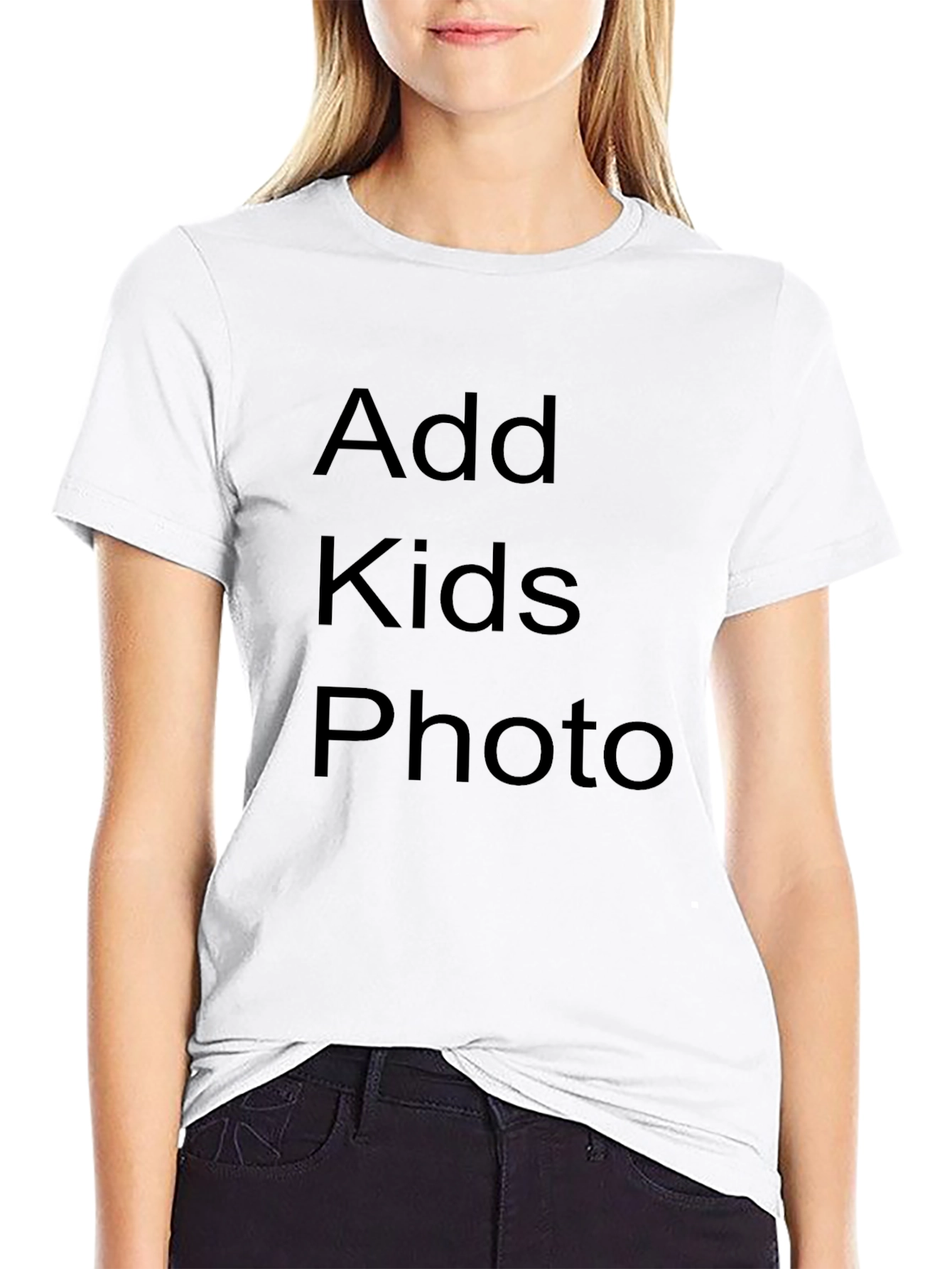 Black Personalized Black T-Shirt - Add Your Photo! view 9