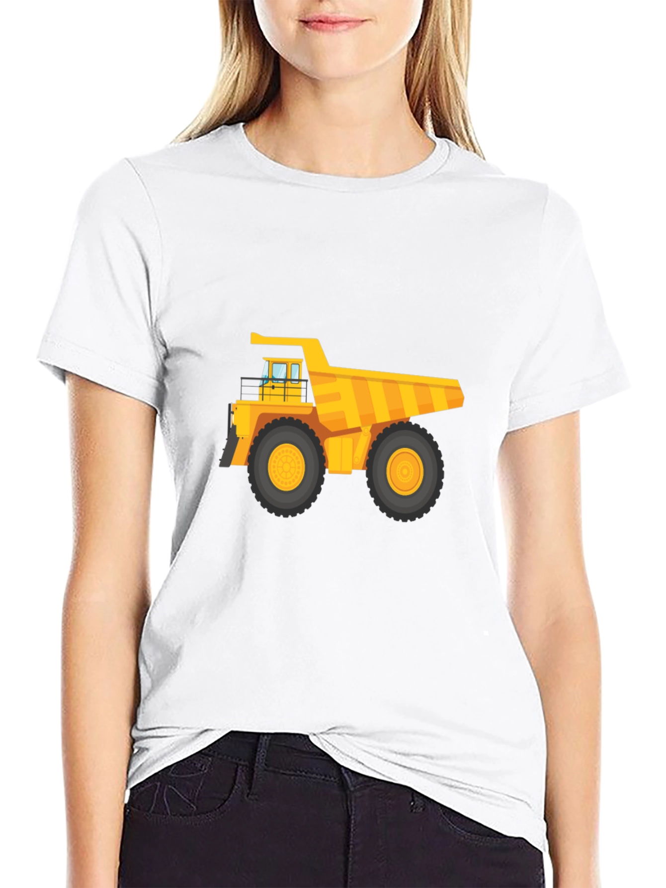 Black Truck T-Shirt - Cool Construction Vehicle Tee view 9