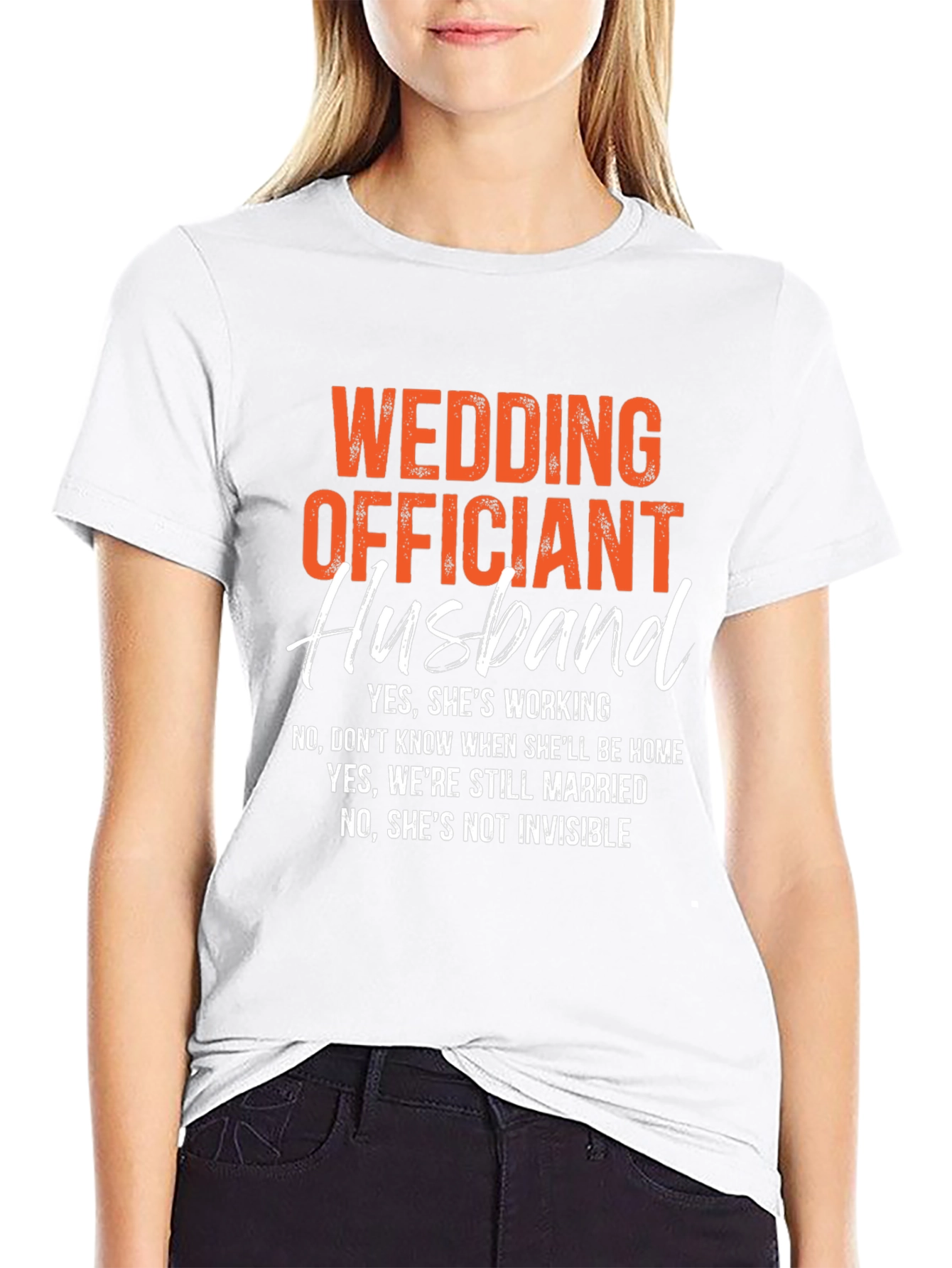 Black Wedding Officiant Husband Graphic T-Shirt view 9