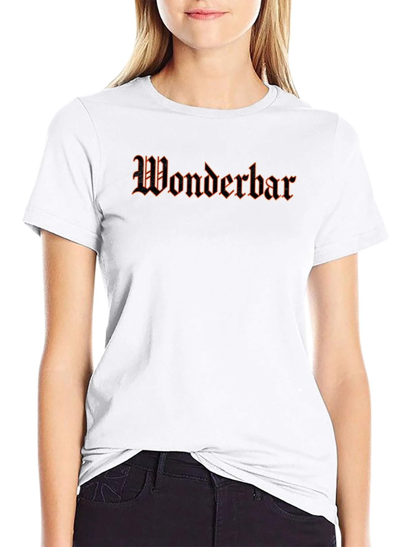 Black Wonderbar Graphic Tee - Black Cotton T-Shirt view 9