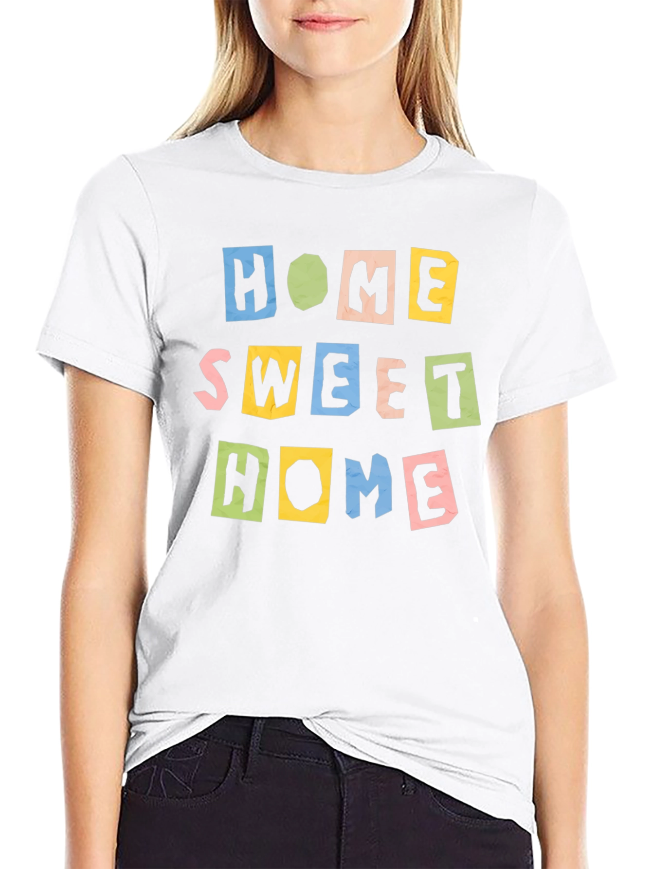 Black Home Sweet Home Graphic T-Shirt view 9