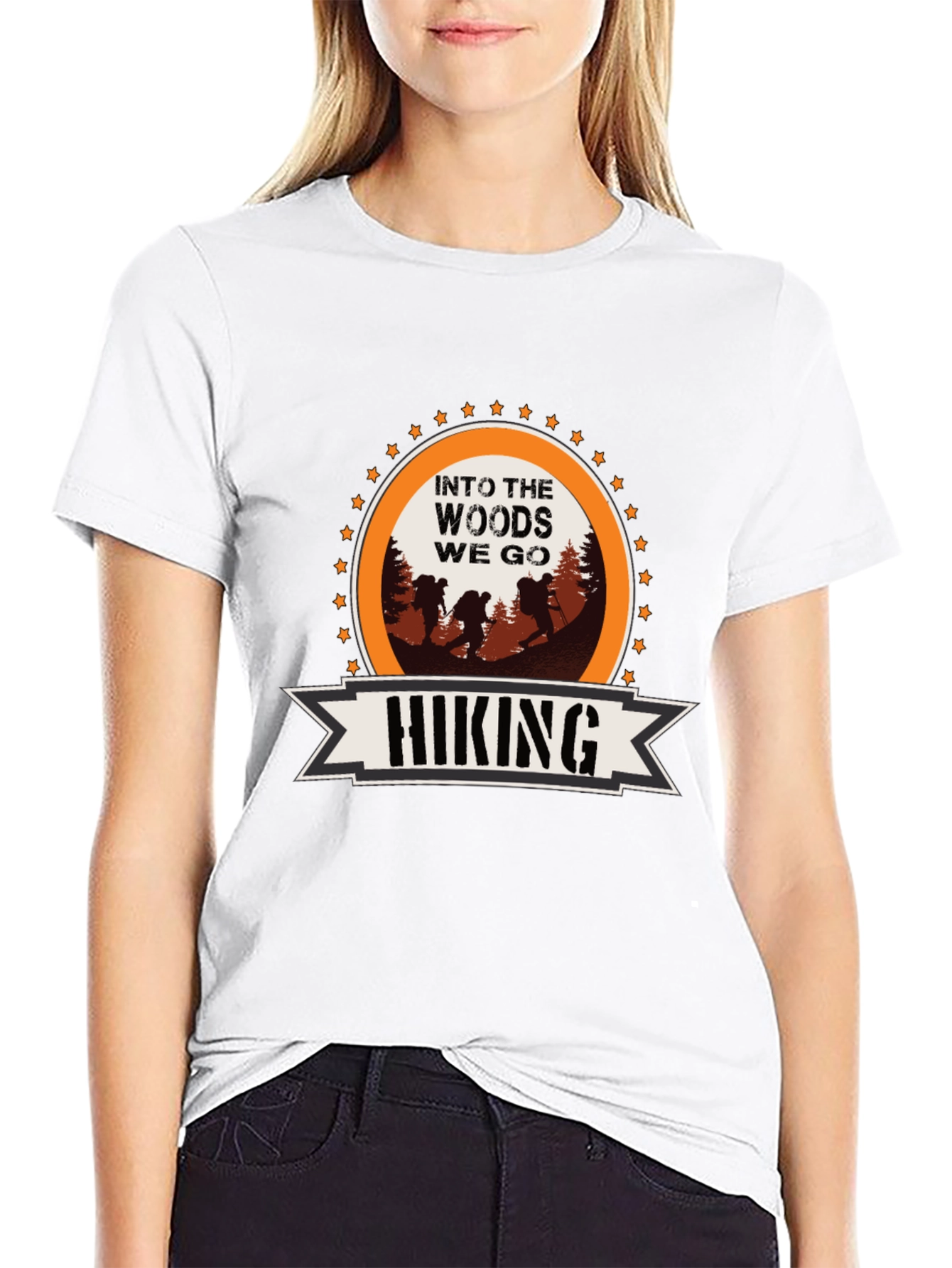 Black Hiking Adventure T-Shirt - Into the Woods view 9