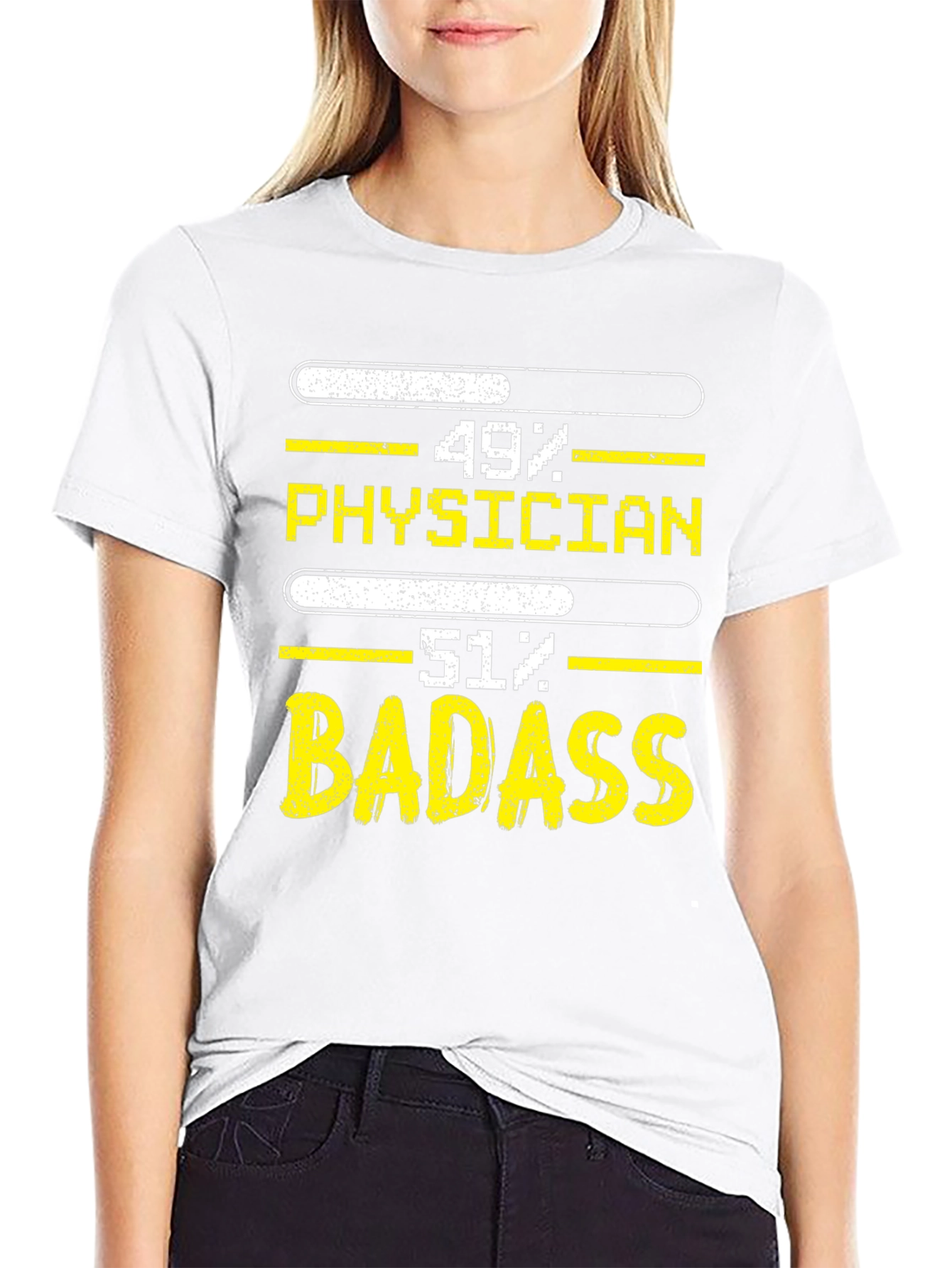 Black Physician Badass Graphic Tee view 9