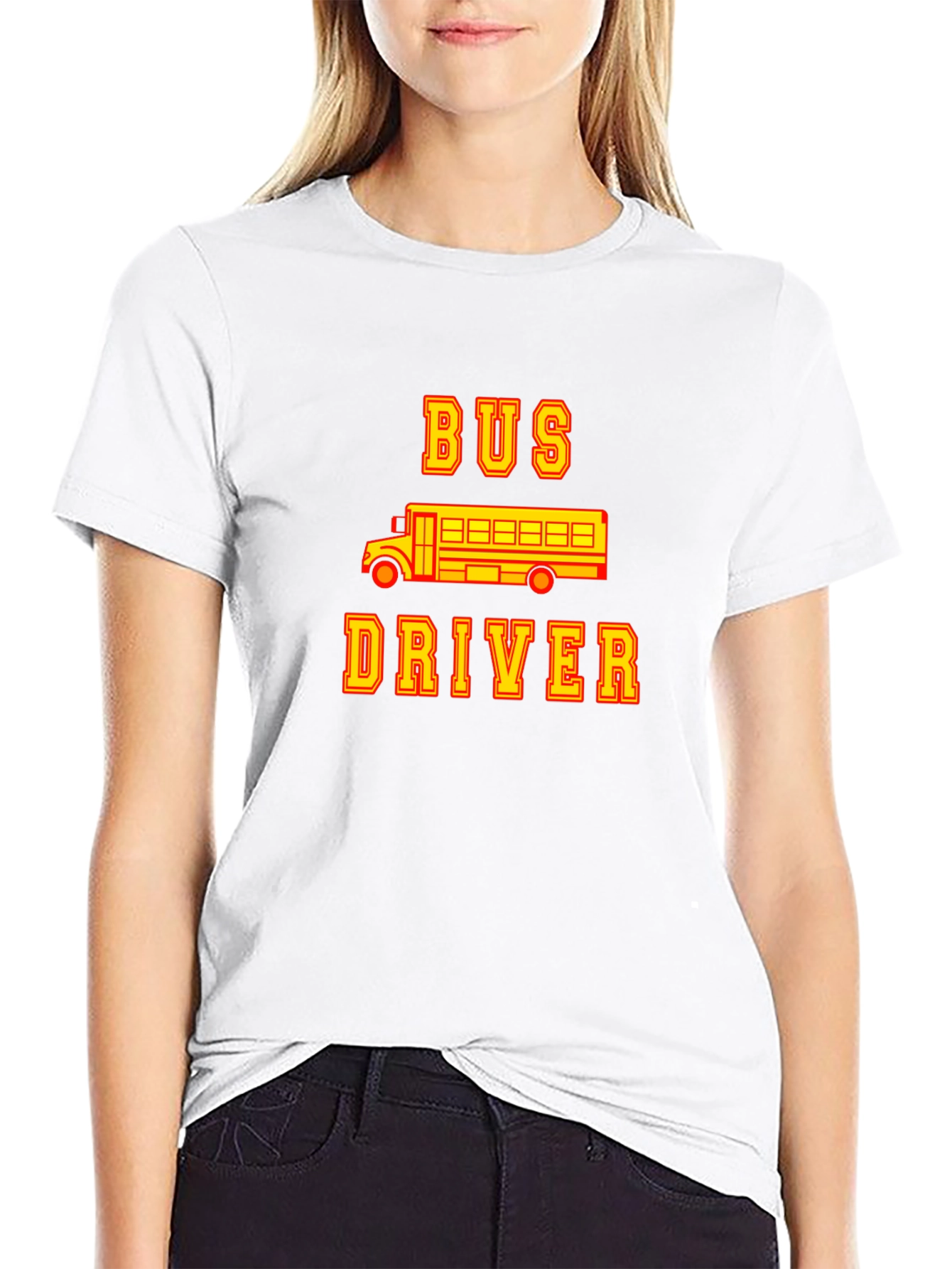 Black Bus Driver Graphic T-Shirt - Black view 9