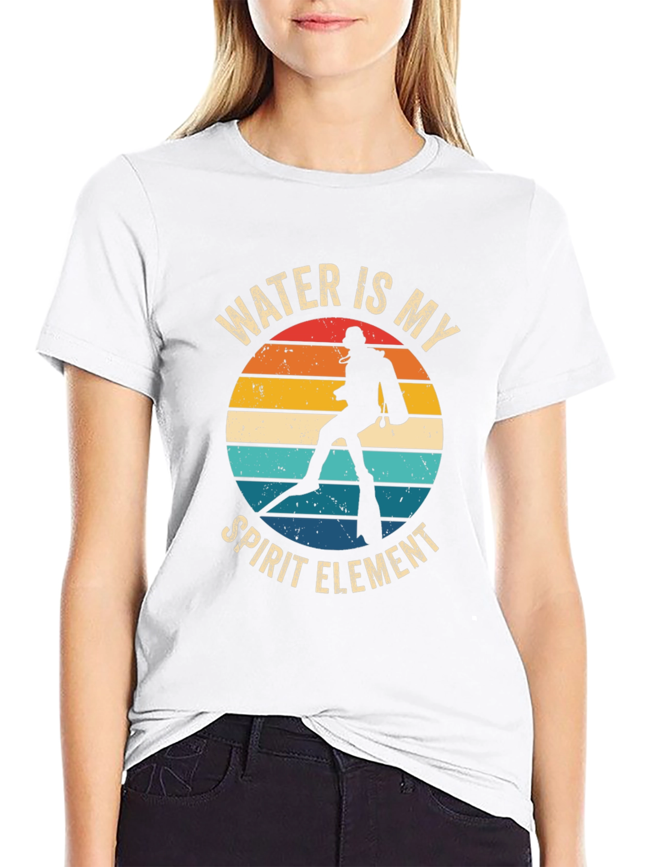 Black Water Is My Spirit Element Diver T-Shirt view 9
