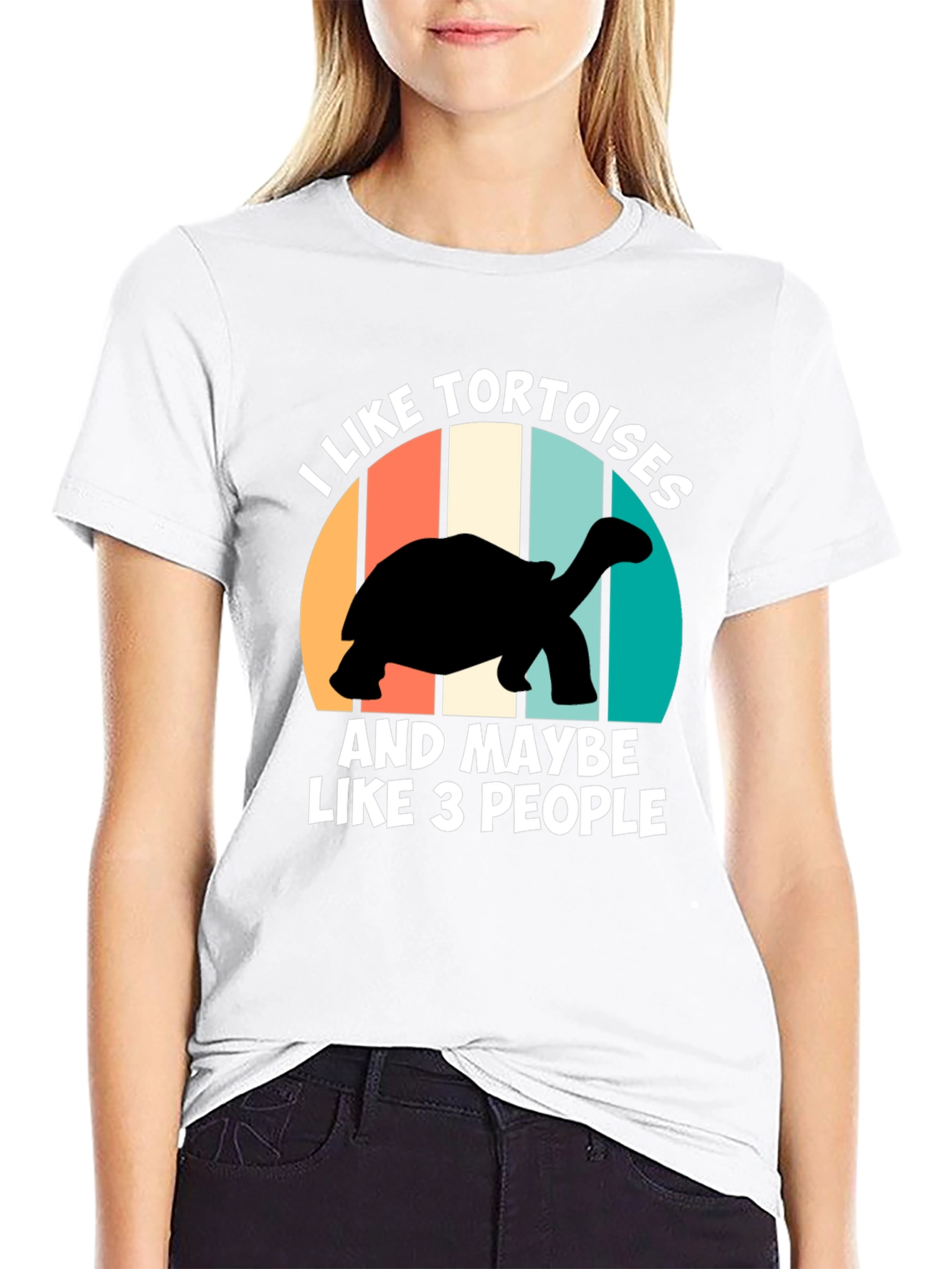 Black I Like Tortoises T-Shirt Black view 9