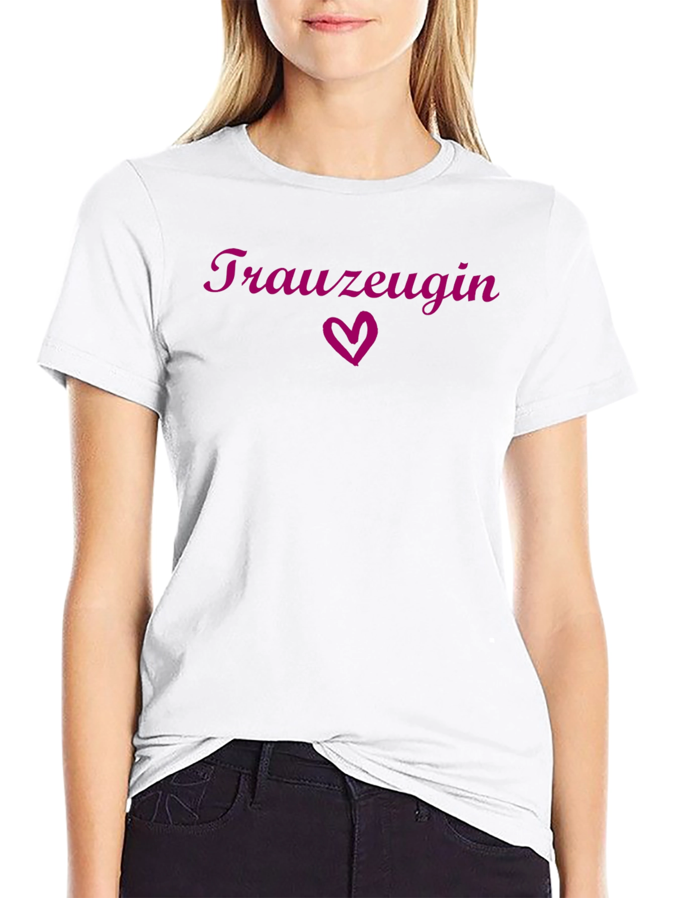 Black Trauzeugin Wedding Crew T-Shirt view 9