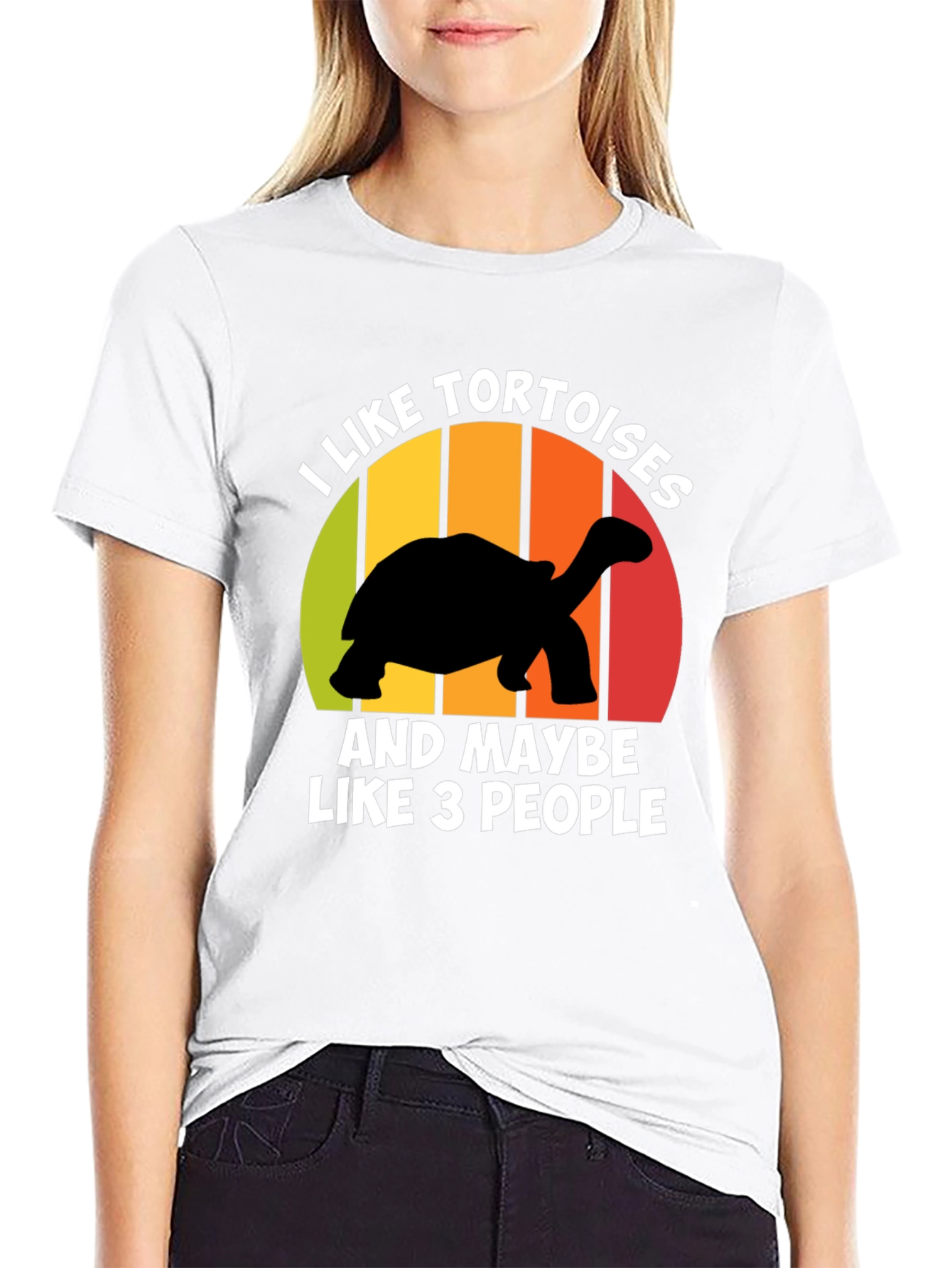 Black Tortoise Lover Graphic Tee - I Like Tortoises Shirt view 9