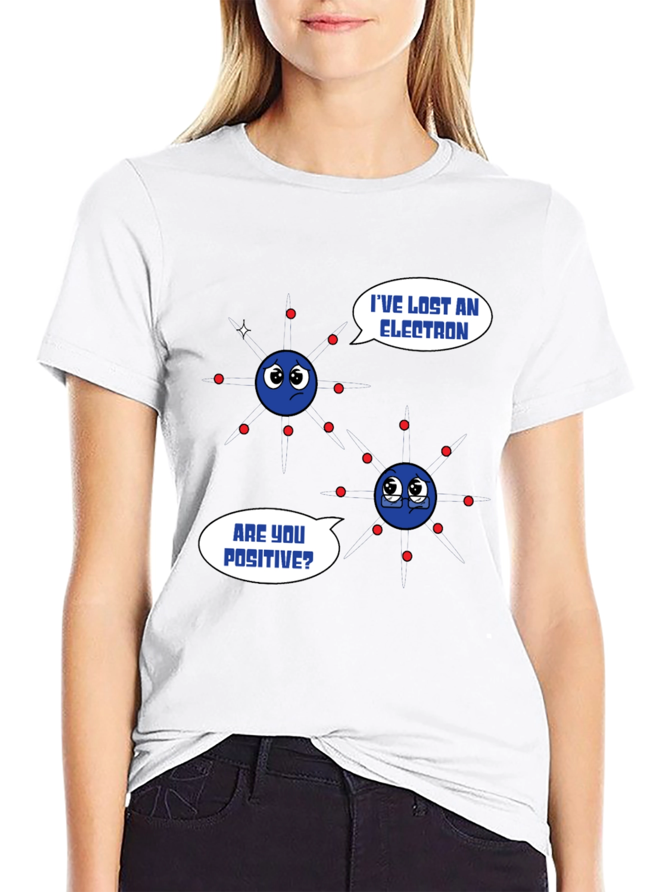 Black Funny Chemistry Pun T-Shirt - Lost Electron view 9