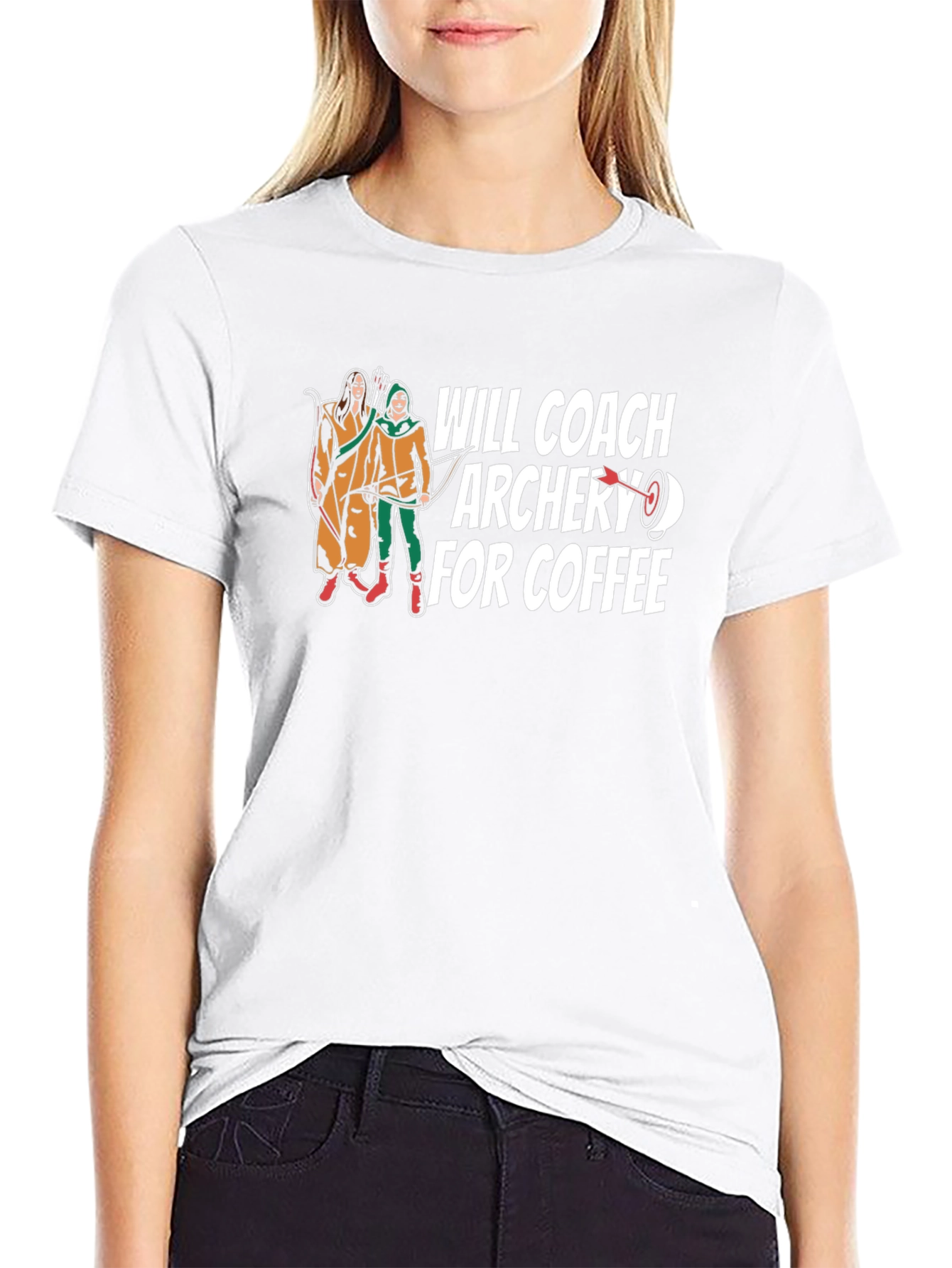 Black Archery Coach Coffee T-Shirt view 9