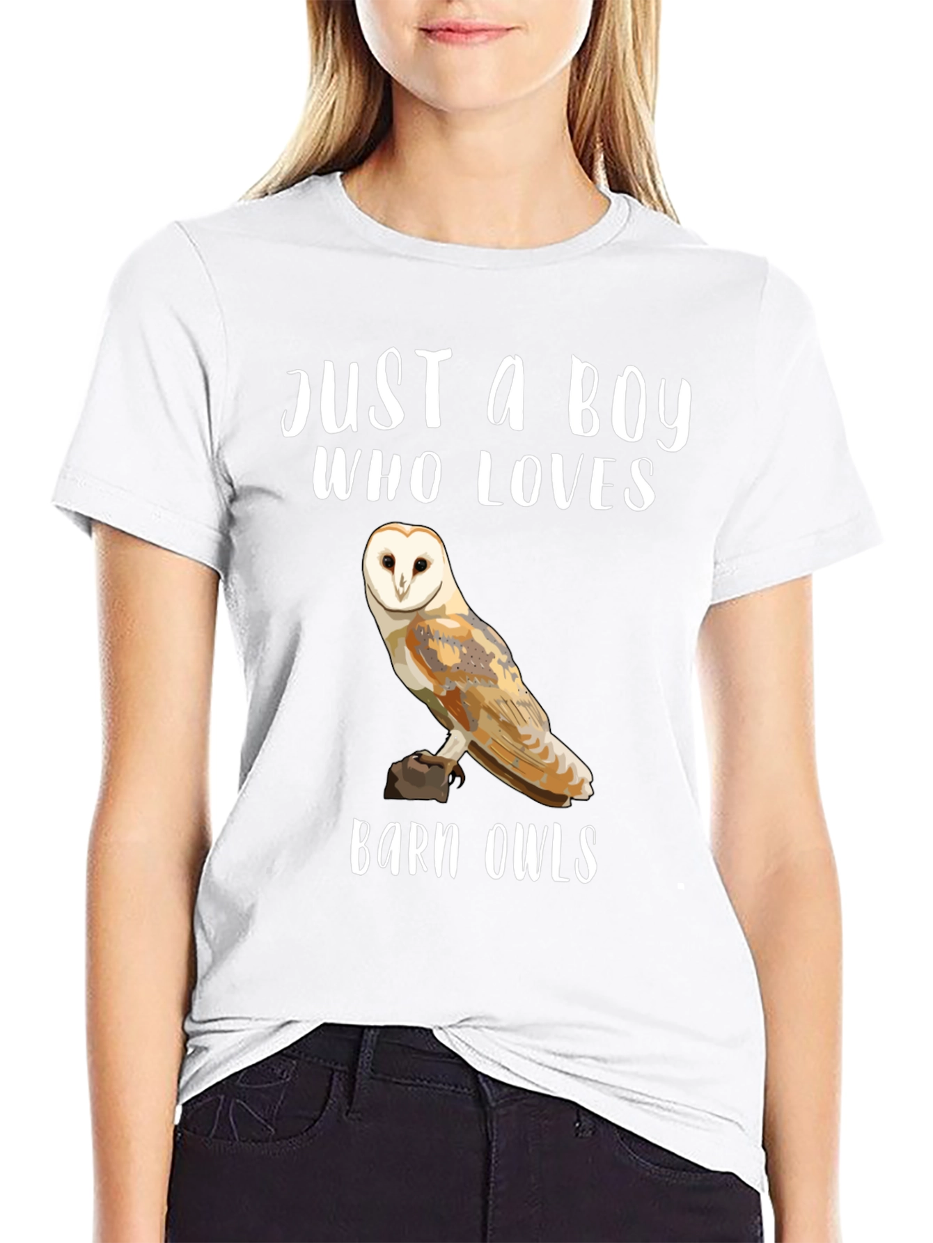 Black Barn Owl Lover T-Shirt view 9