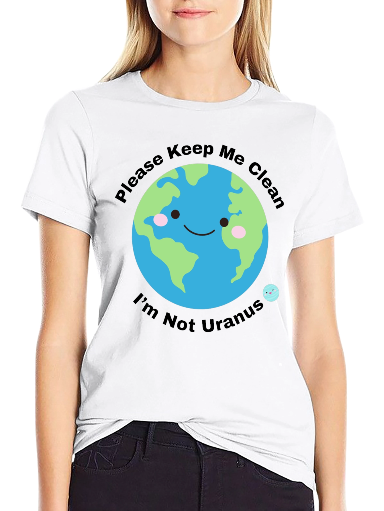 Black Keep Me Clean Earth T-Shirt view 9