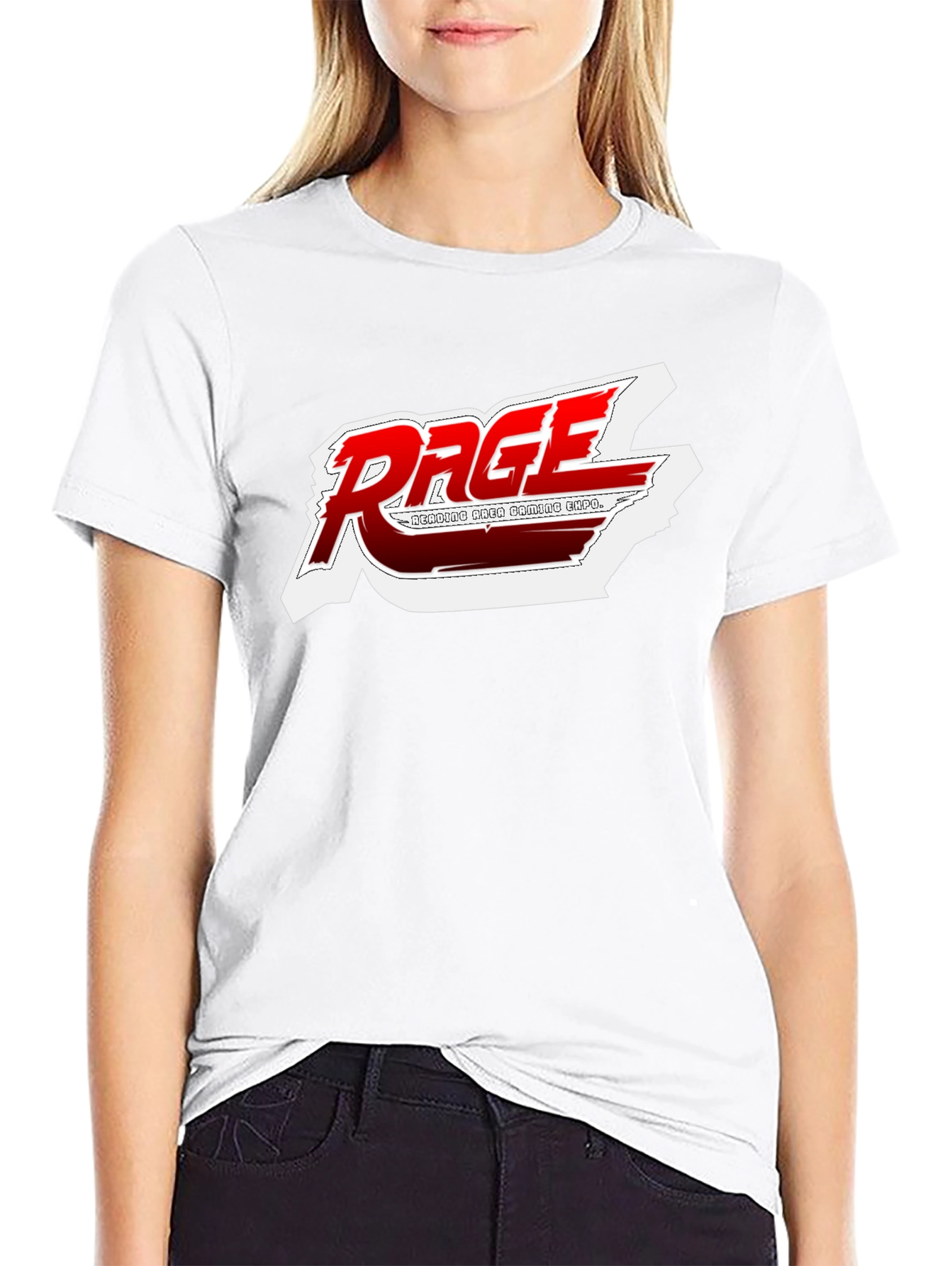 Black Rage Gaming Expo Black T-Shirt view 9