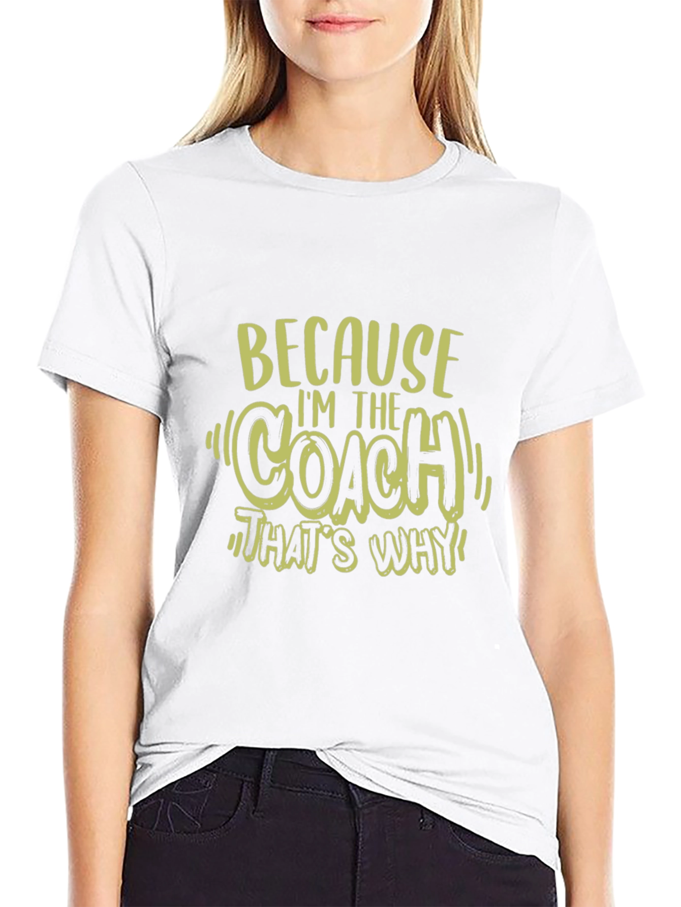 Black Coach T-Shirt: Because I'm The Coach view 9