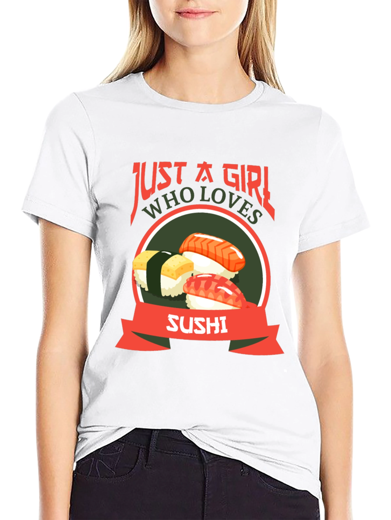 Black Sushi Lover Graphic T-Shirt view 9