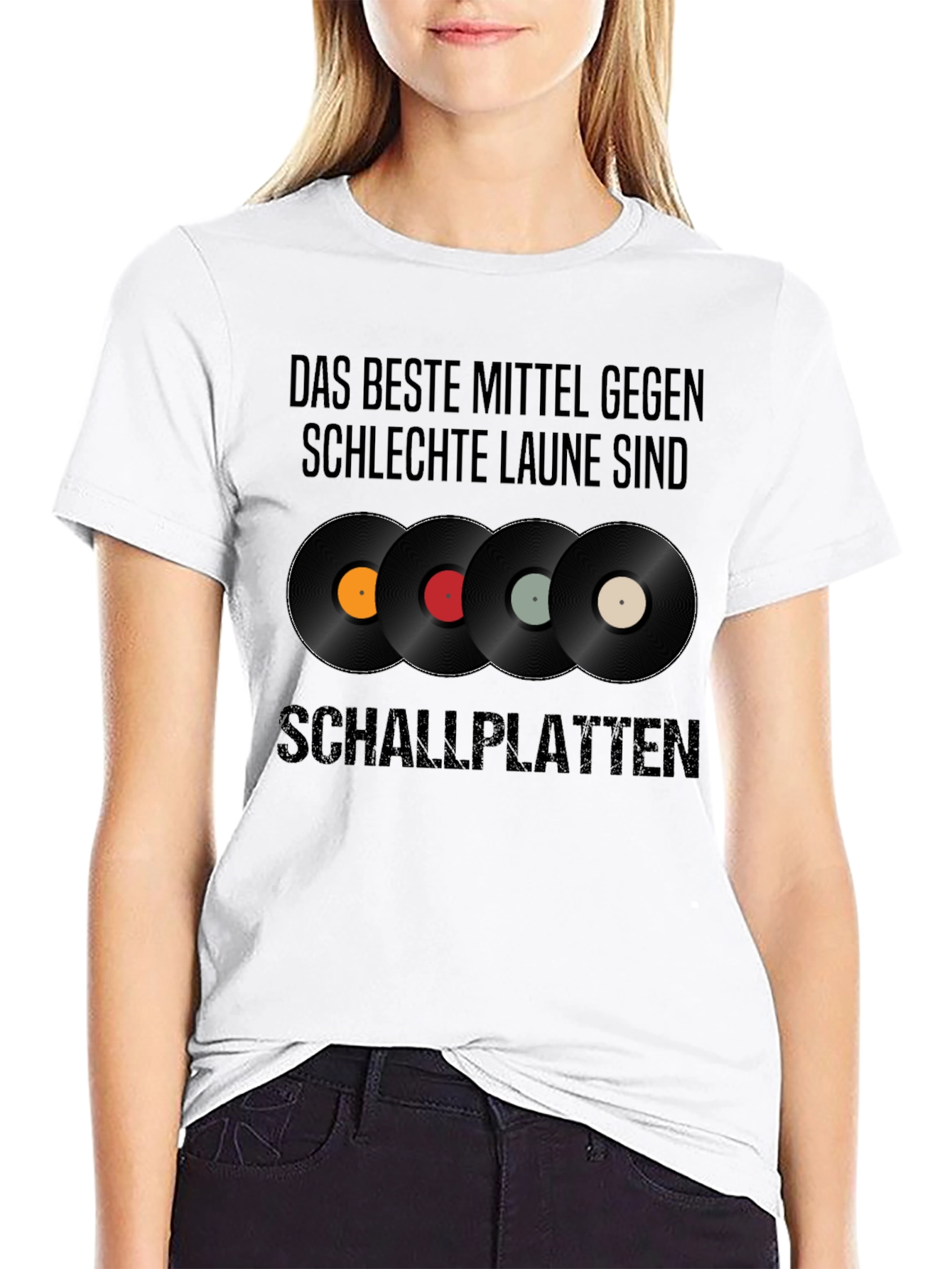 Black Vinyl Records Graphic T-Shirt - Music Lover Tee view 9