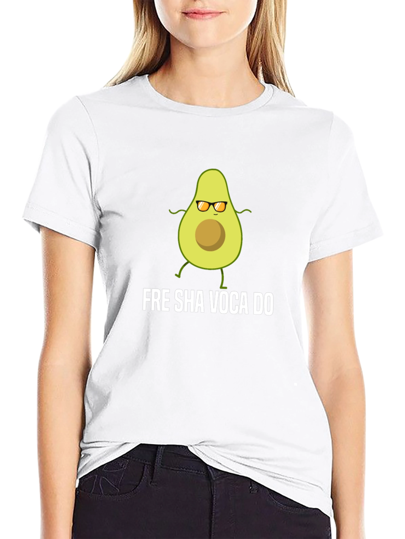 Black Fre Sha Voca Do T-Shirt - Funny Avocado Tee view 9