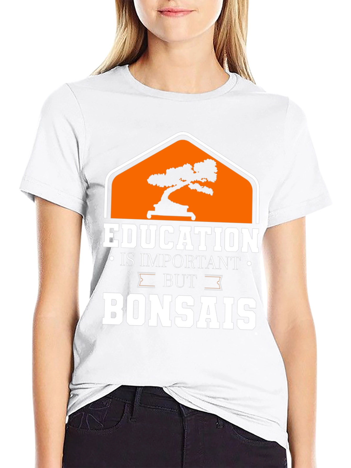 Black Education Bonsai Graphic T-Shirt view 9
