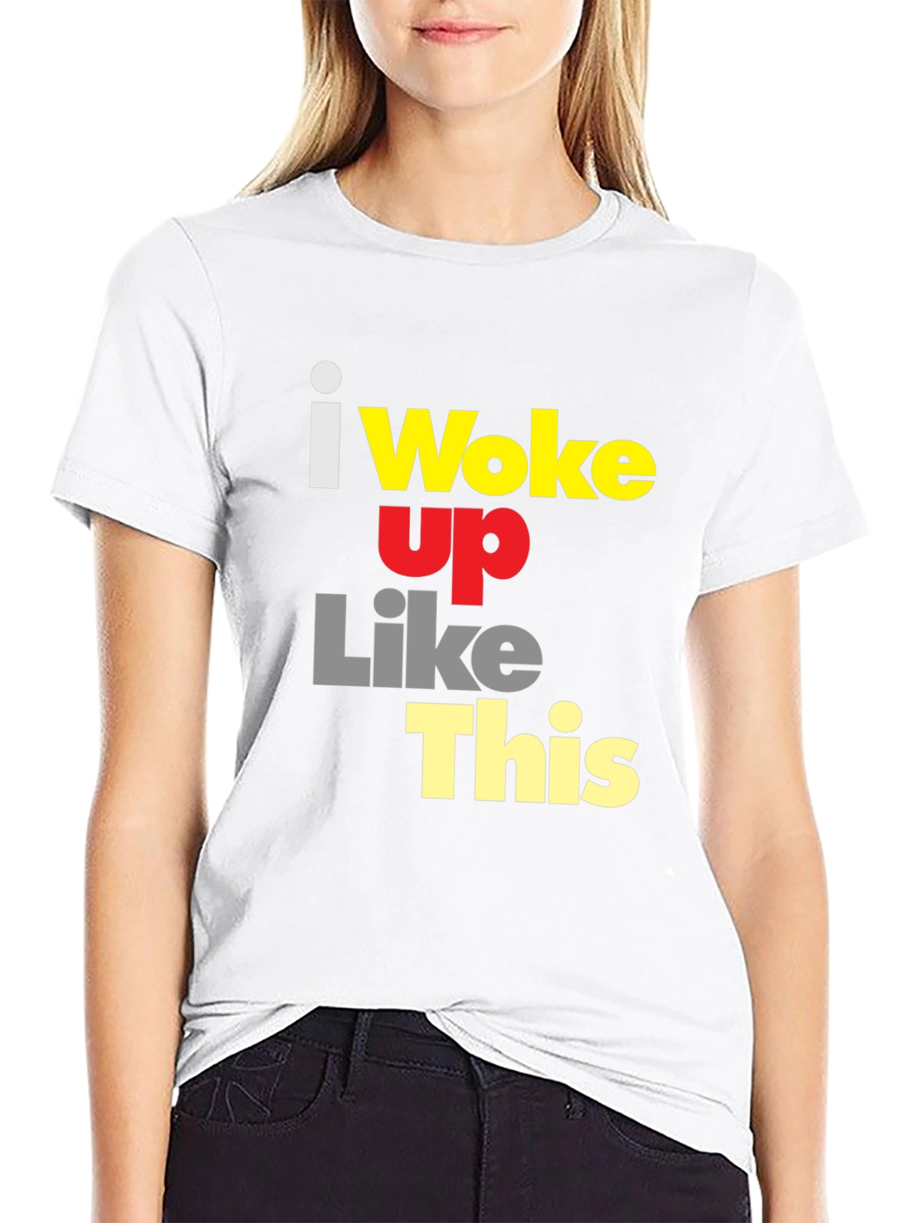 Black I Woke Up Like This Graphic Tee - Black view 9