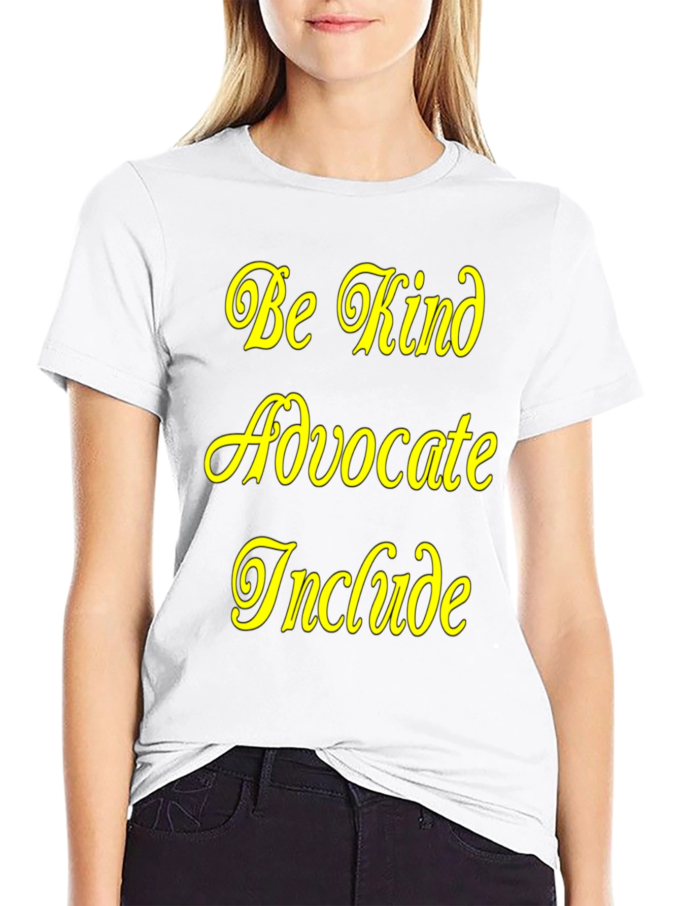 Black Be Kind Advocate Include Black T-Shirt view 9