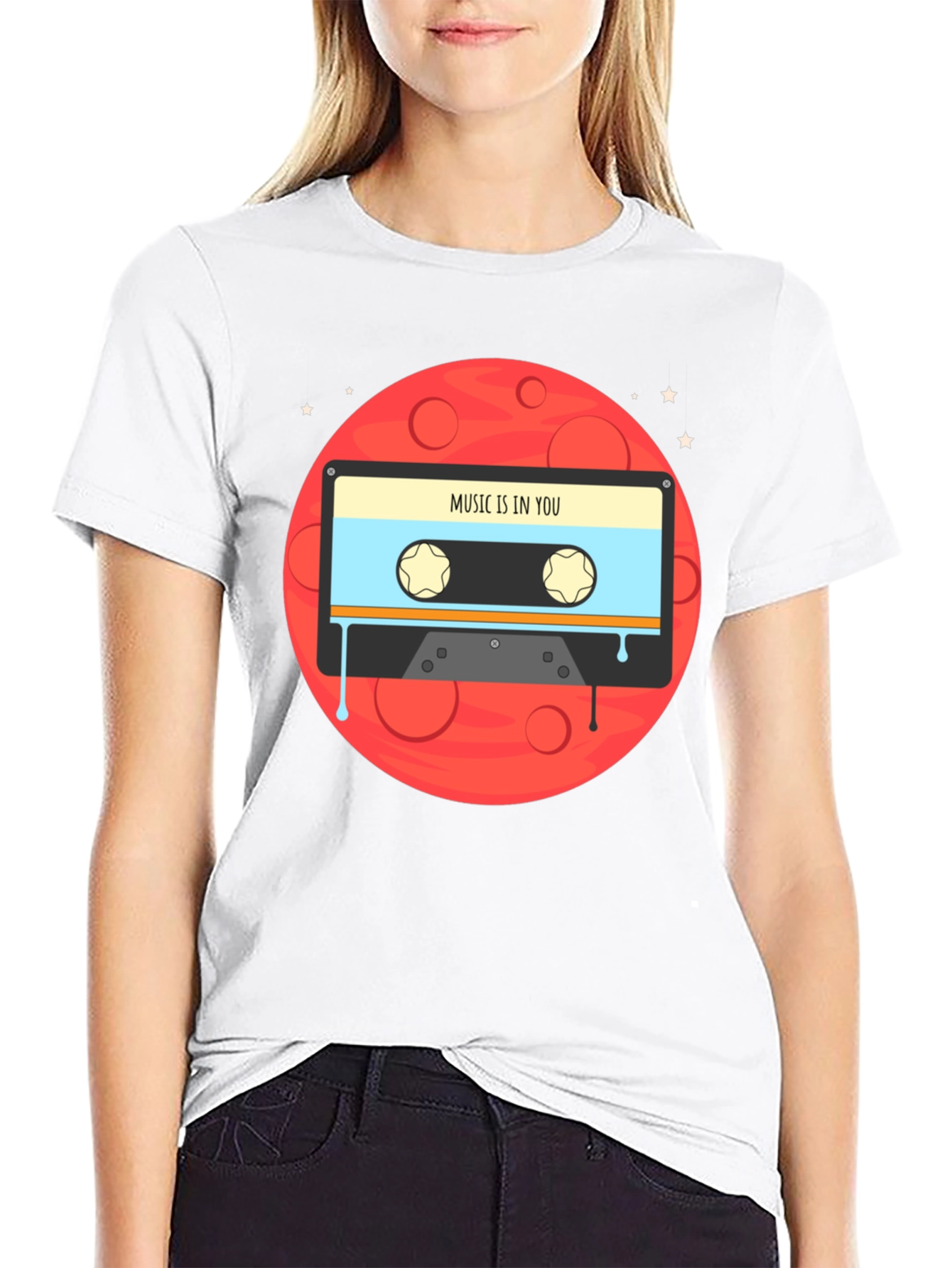 Black Music In You Cassette Graphic Tee view 9