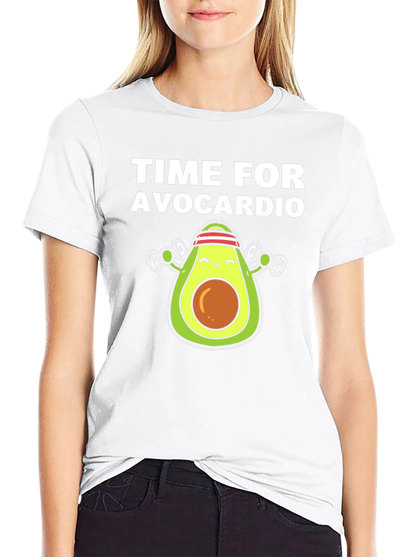 Black Time For Avocardio Funny Workout T-Shirt view 9