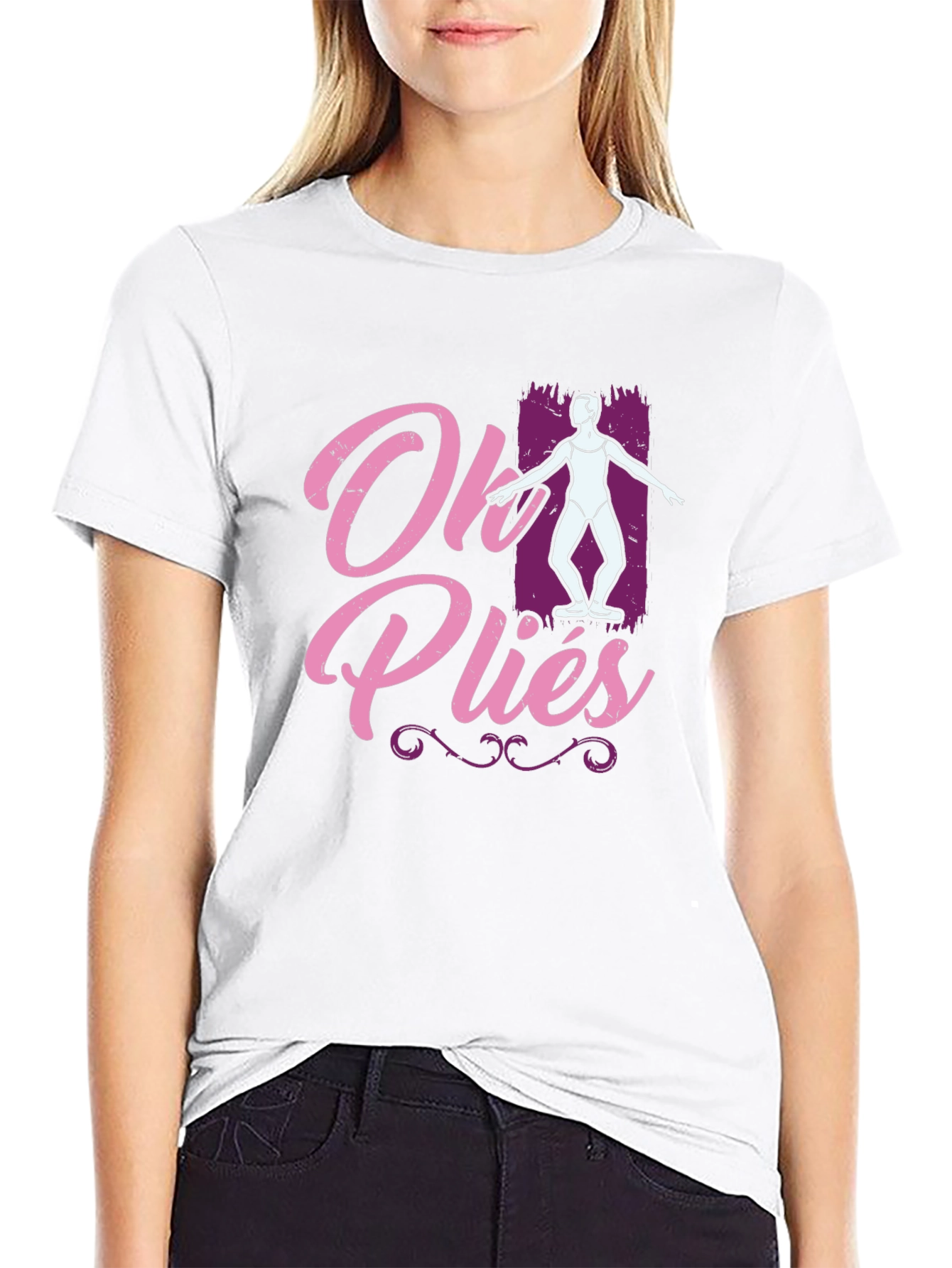 Black Oh Pliés Ballet T-Shirt - Dance Apparel view 9