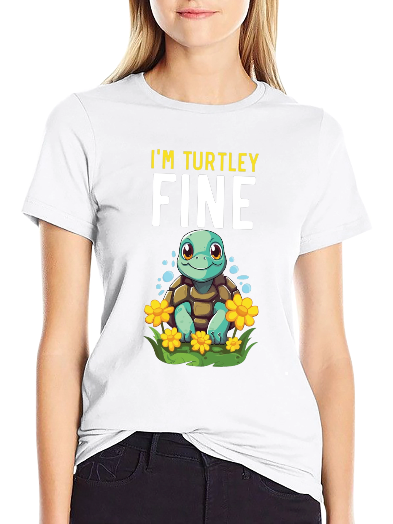 Black I'm Turley Fine Turtle T-Shirt view 9
