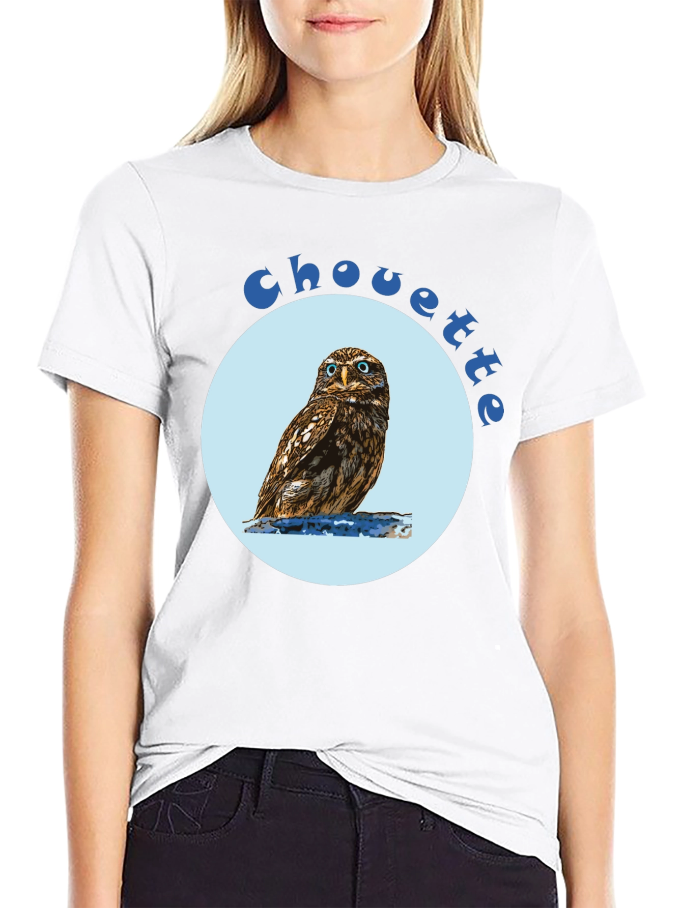 Black Chouette Owl Graphic Tee view 9