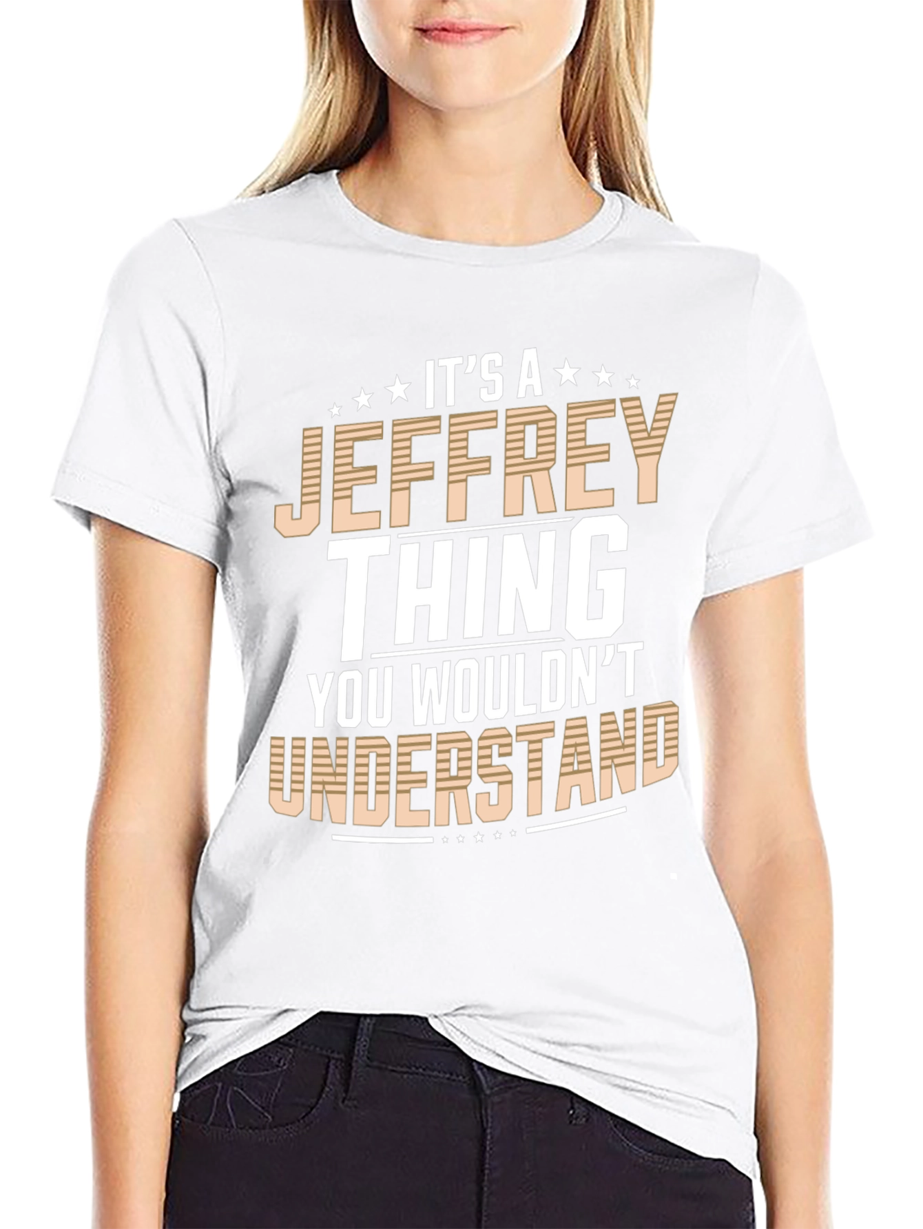 Black It's A Jeffrey Thing T-Shirt view 9