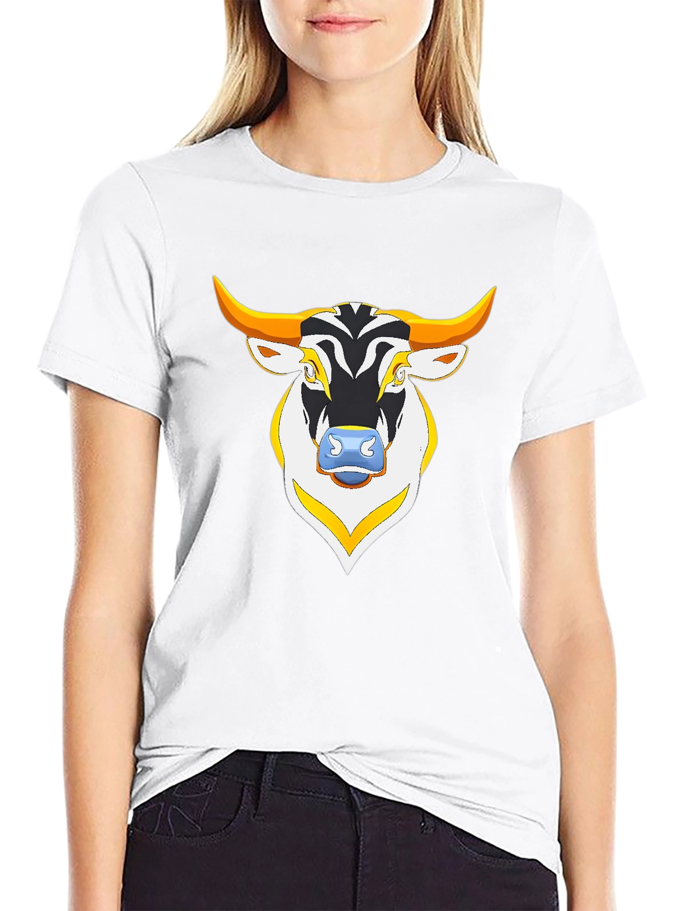 Black Bull Graphic Black T-Shirt view 9