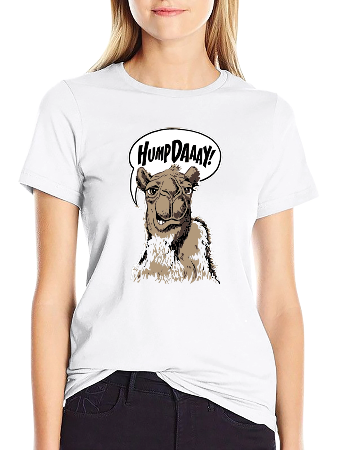 Black Hump Daaay Camel Graphic T-Shirt - Black view 9