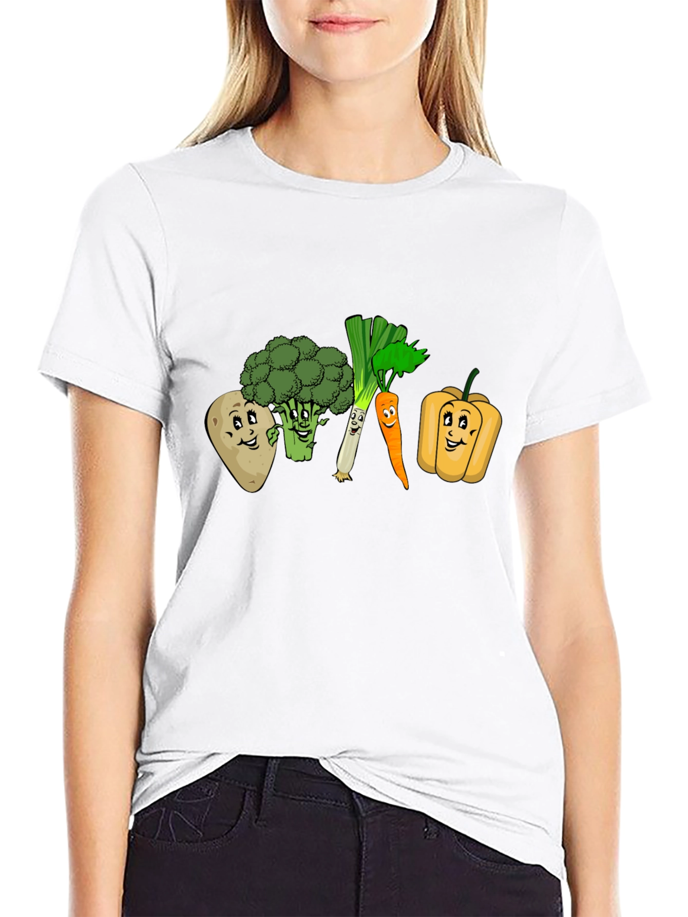 Black Veggie Crew T-Shirt view 9