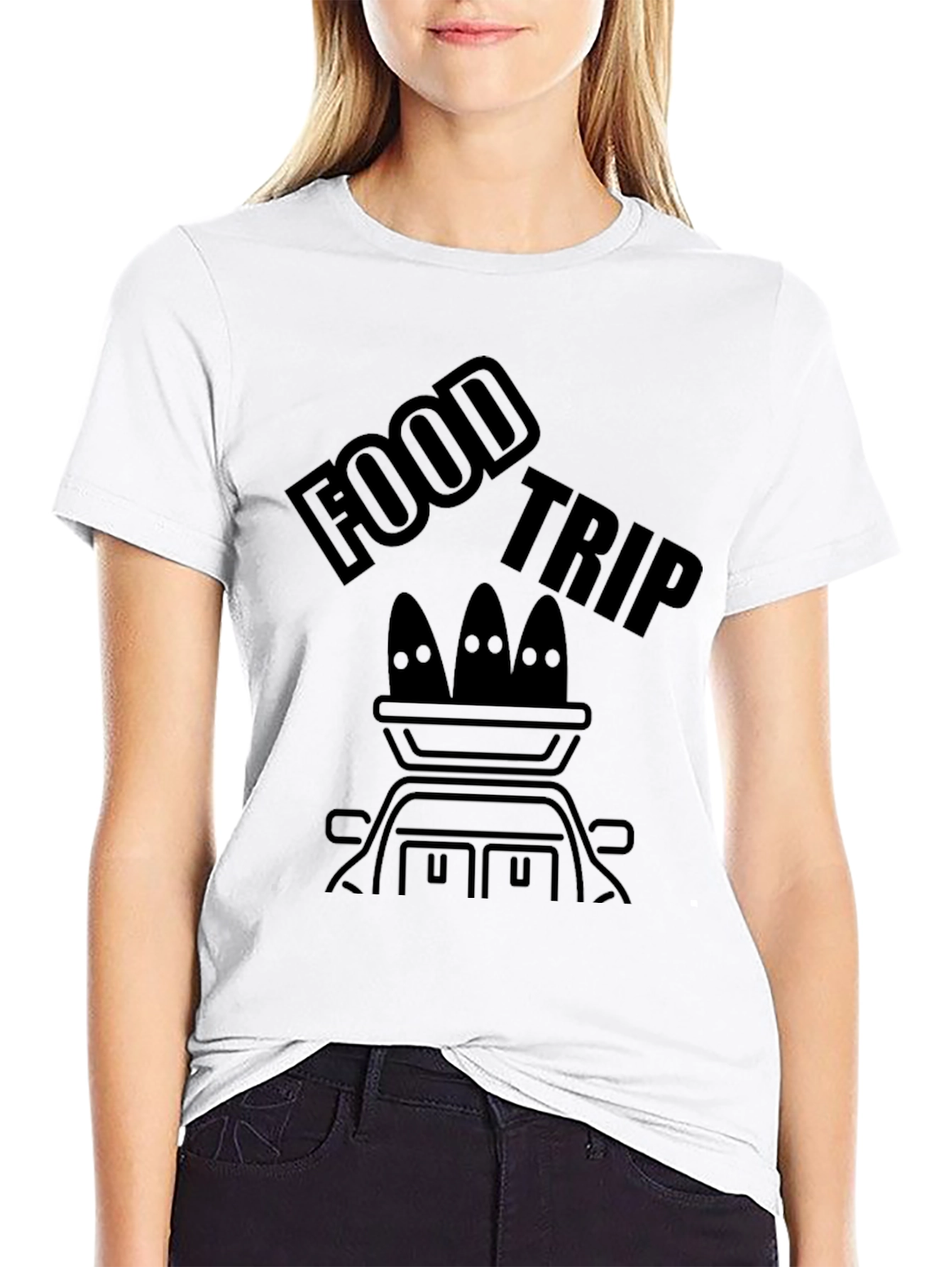Black Food Trip Graphic T-Shirt view 9