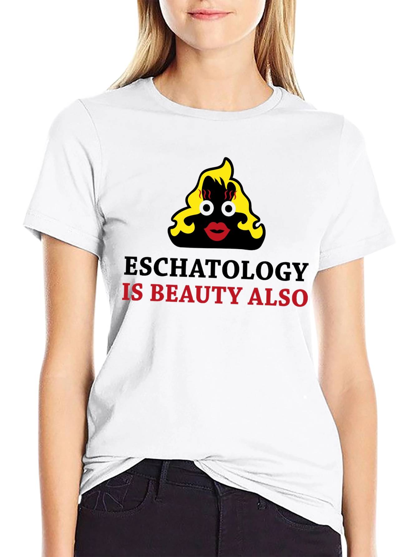 Black Eschatology is Beauty Funny Graphic T-Shirt view 9