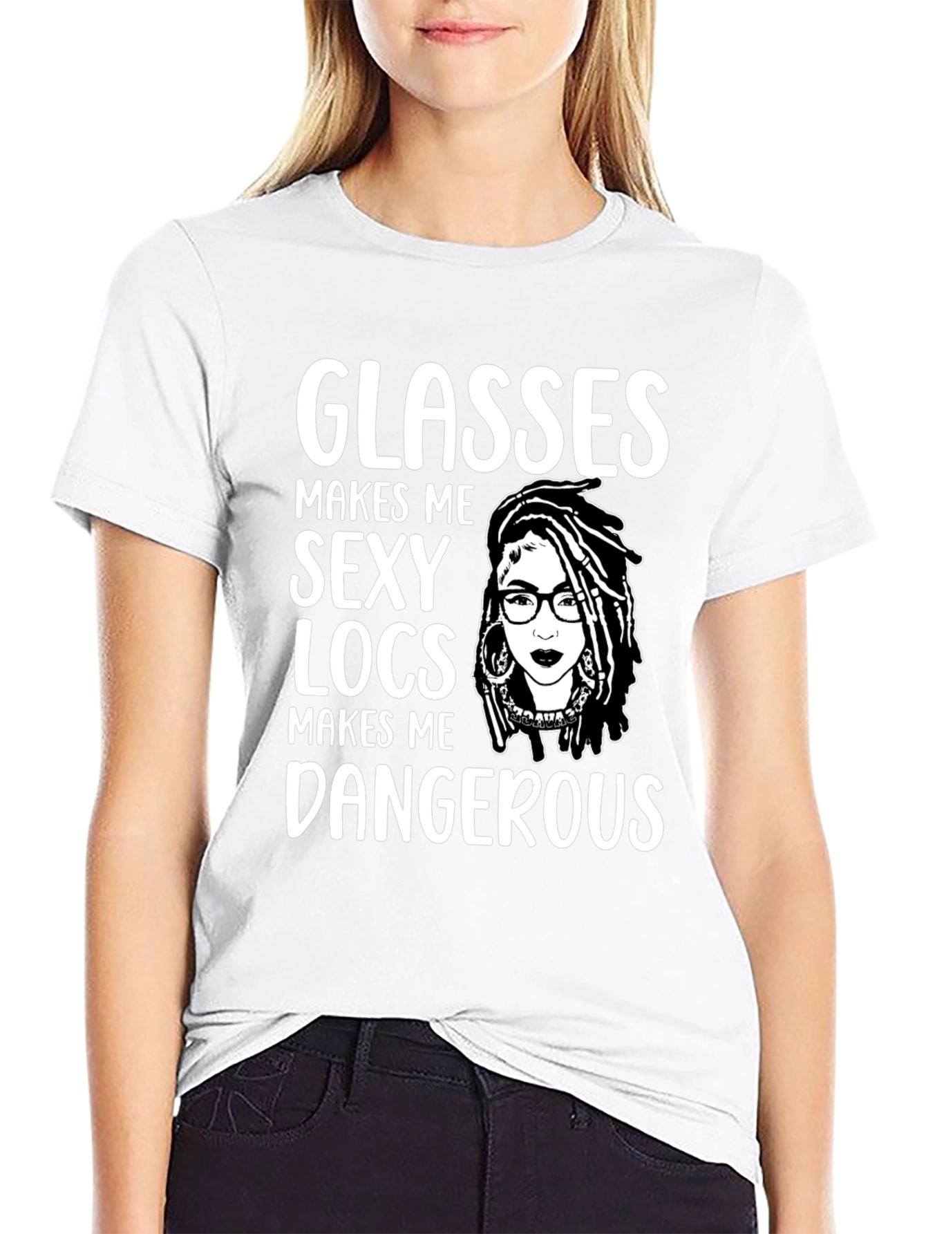 Glasses Locs Dangerous Graphic Tee - 9