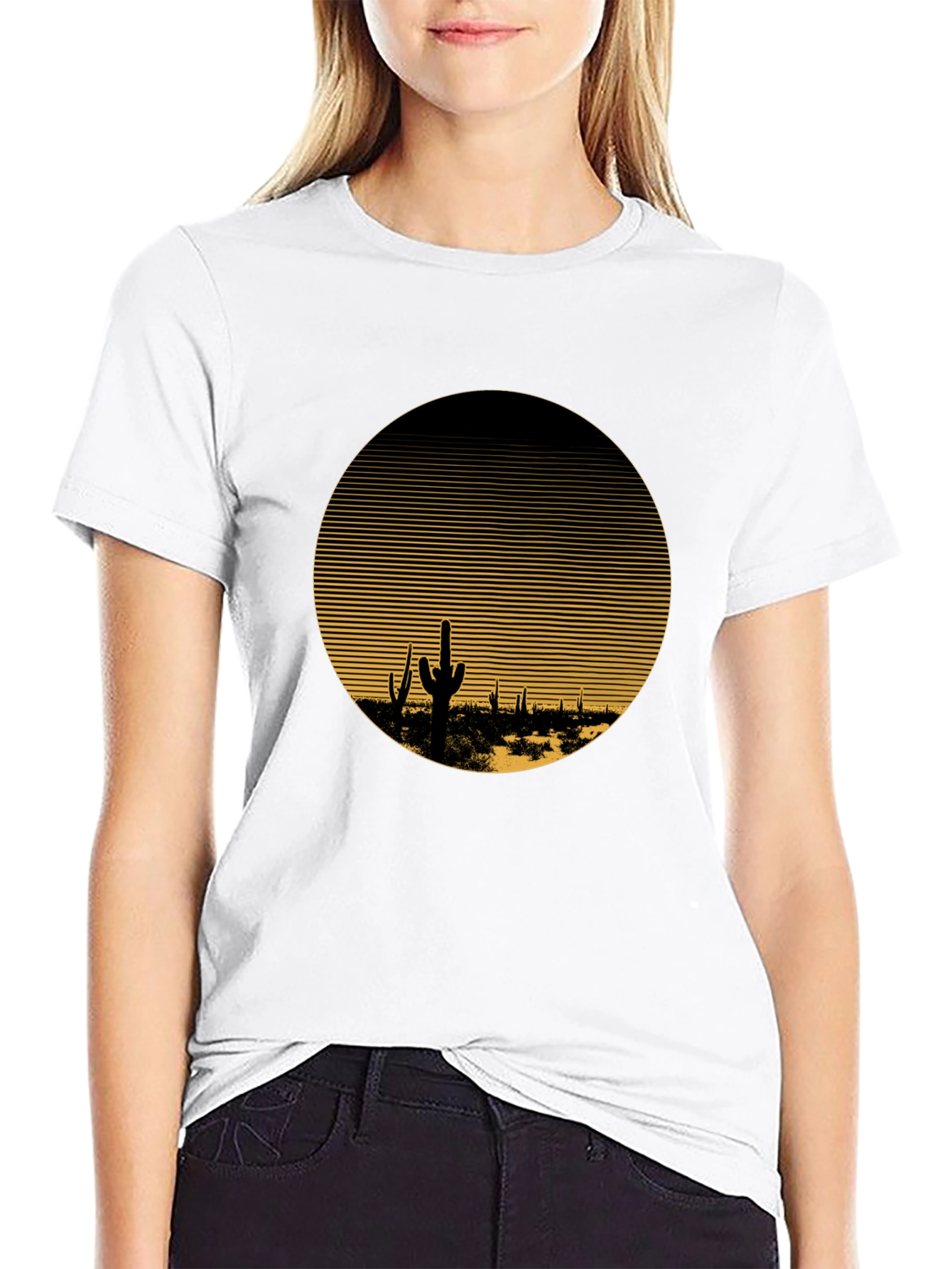 Black Desert Horizon Graphic Tee - Retro Style view 9